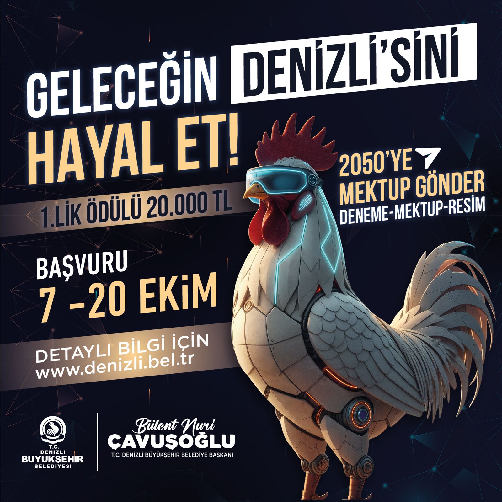 “Cumhuriyet’in 102. Yılında Geleceğin Denizli’sini Hayal Et!”