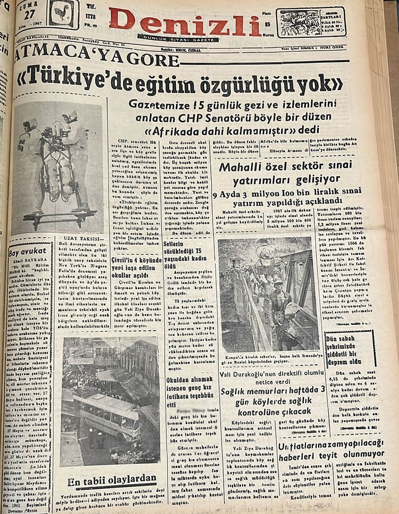 Deni̇zli̇ Haaber Tari̇hte Bugün