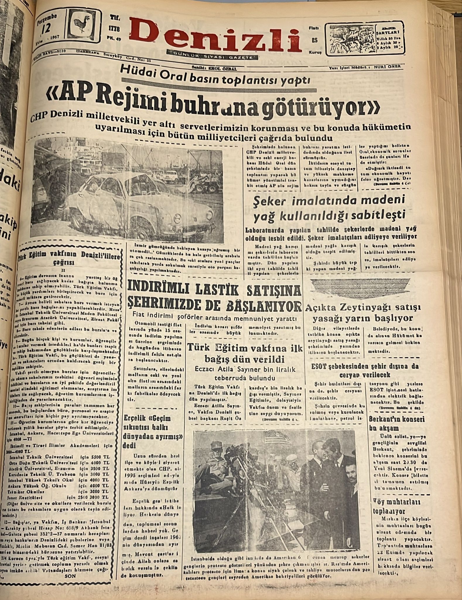 Deni̇zli̇ Haber Tari̇hte Bugün-26