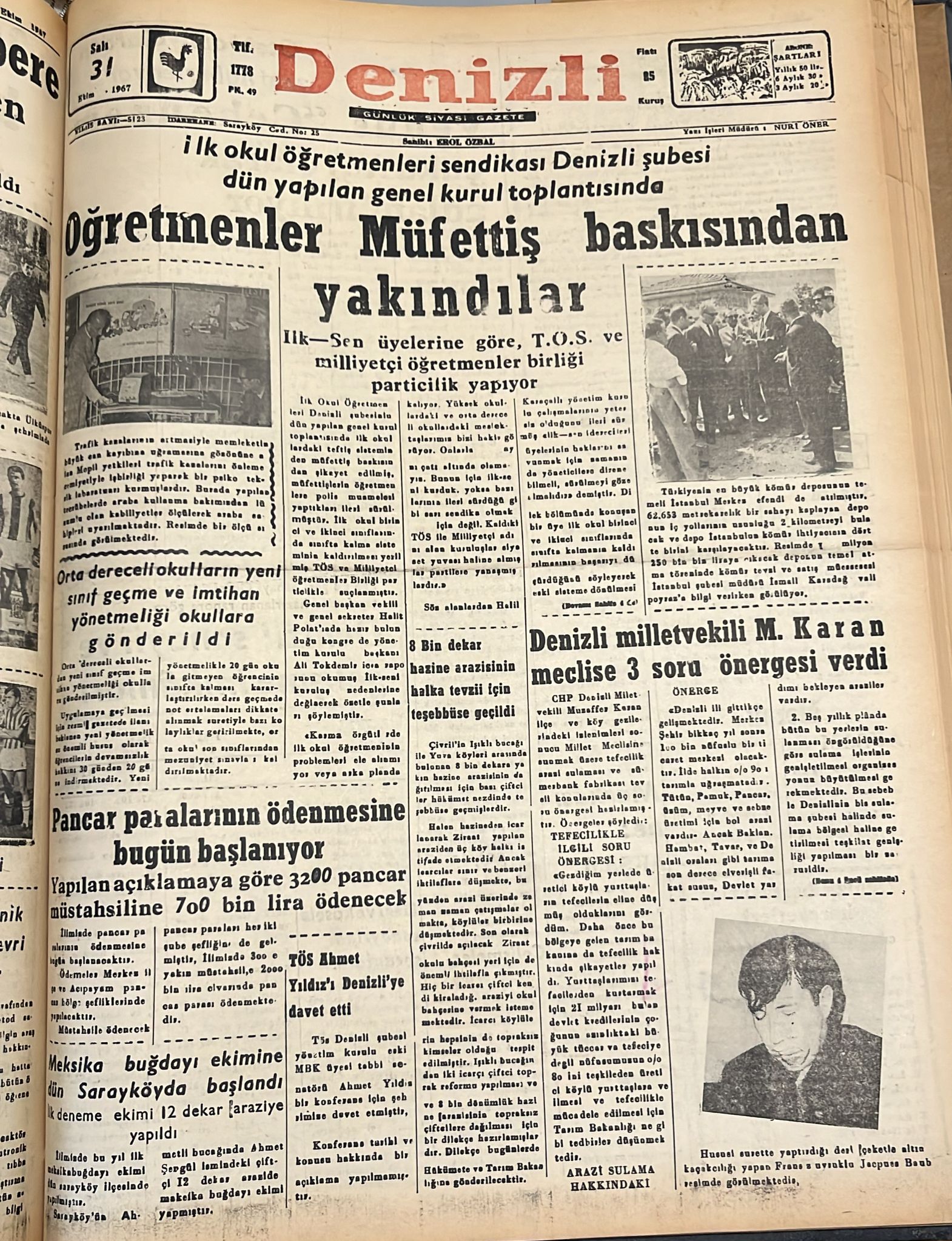 Deni̇zli̇ Haber Tari̇hte Bugun-30