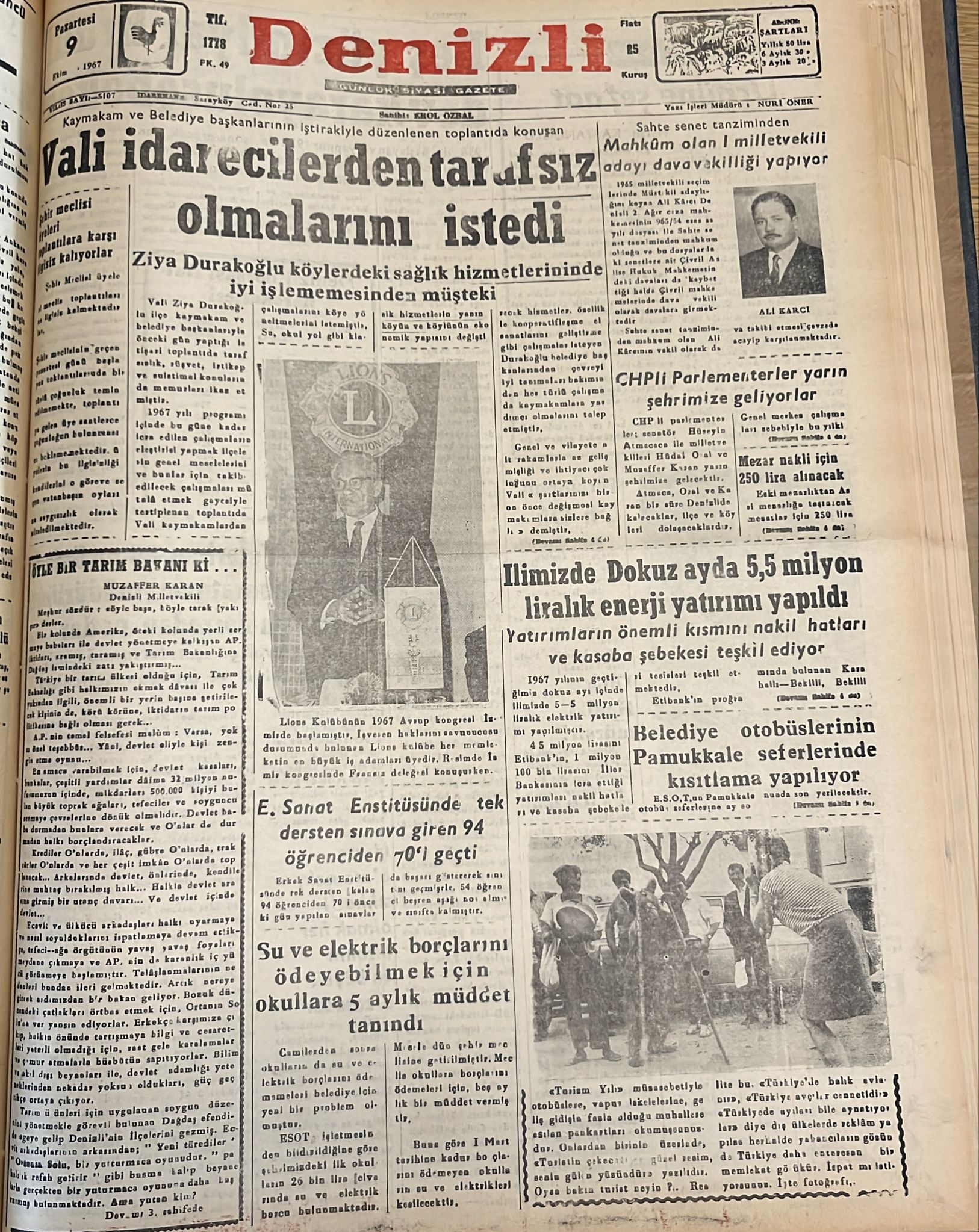 Tarihte Bugün 9 Ekimm