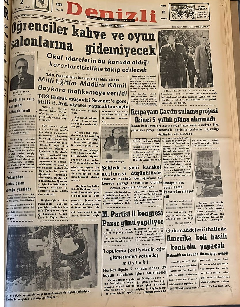 Deni̇zli̇ Haber 2 Kasim Tari̇hte Bugun