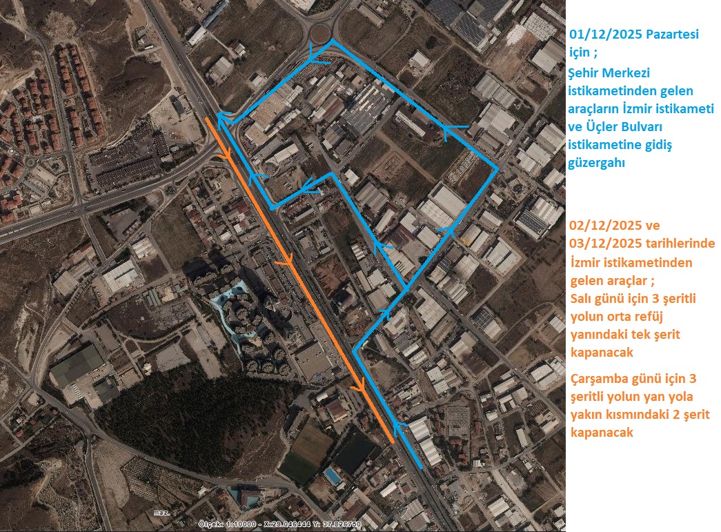Denizli Haber Üst Geçit Çalışmalarında Yeni Etap