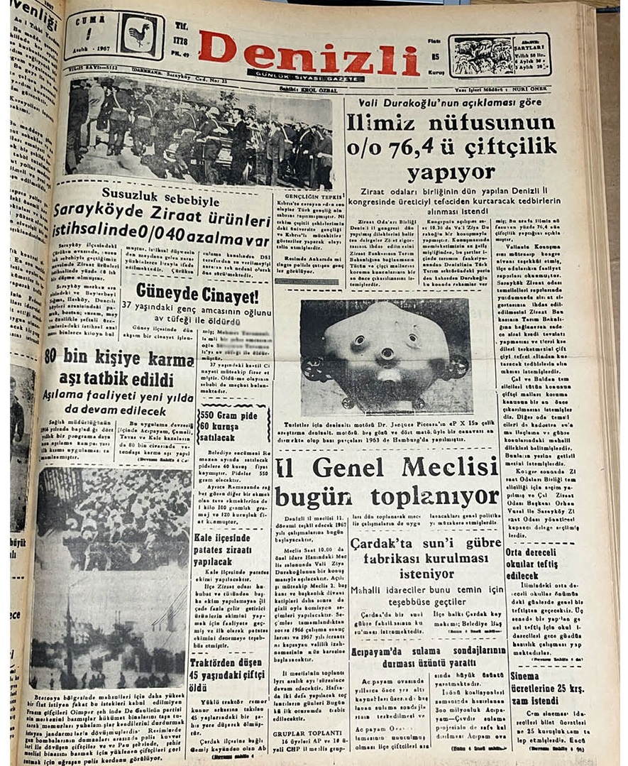 Deni̇zli̇ Habaer 1 Aralik