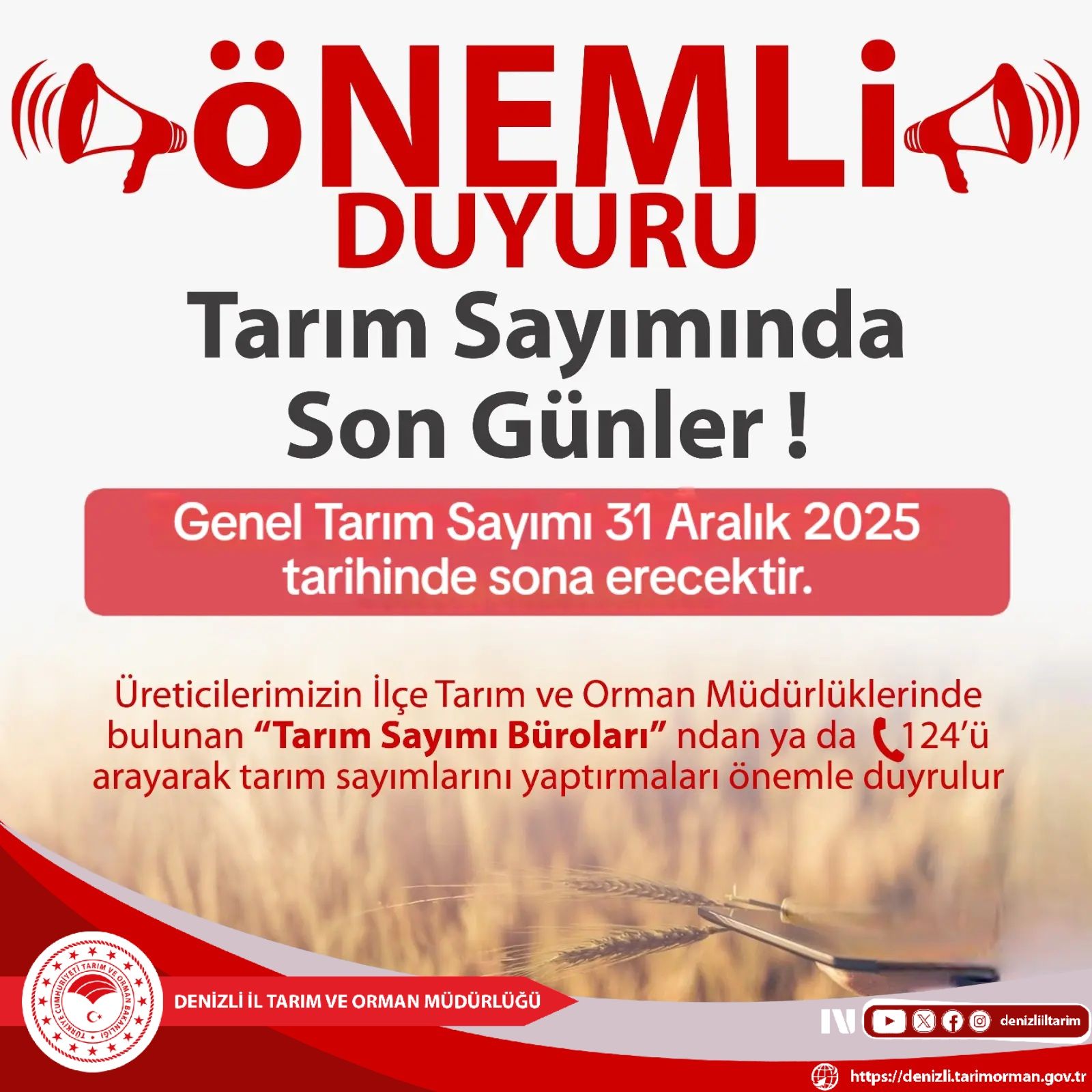 Denizli Haber Tarım Sayımı-1
