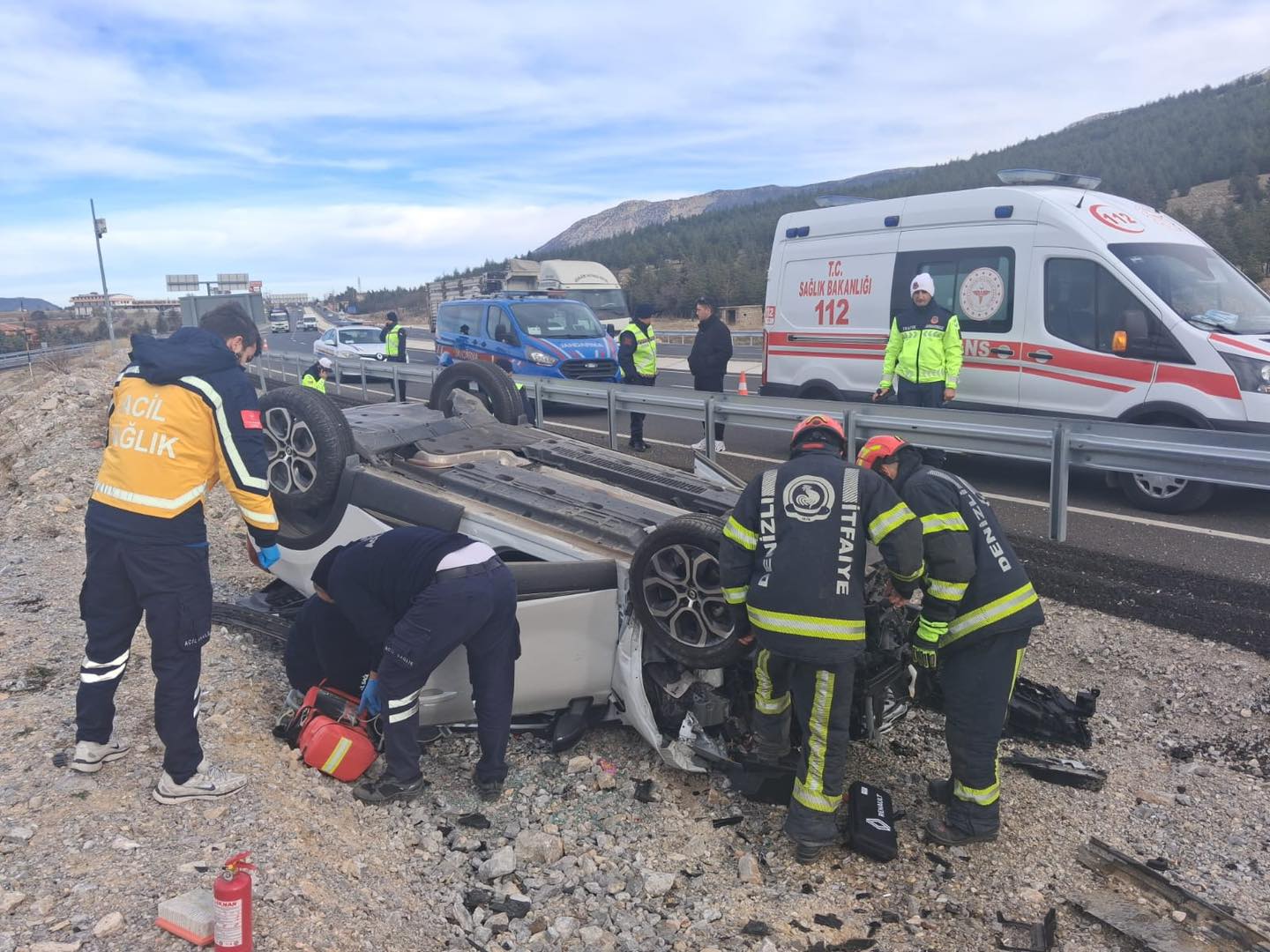 Denizli Haber Tavas Makası Kaza (2)