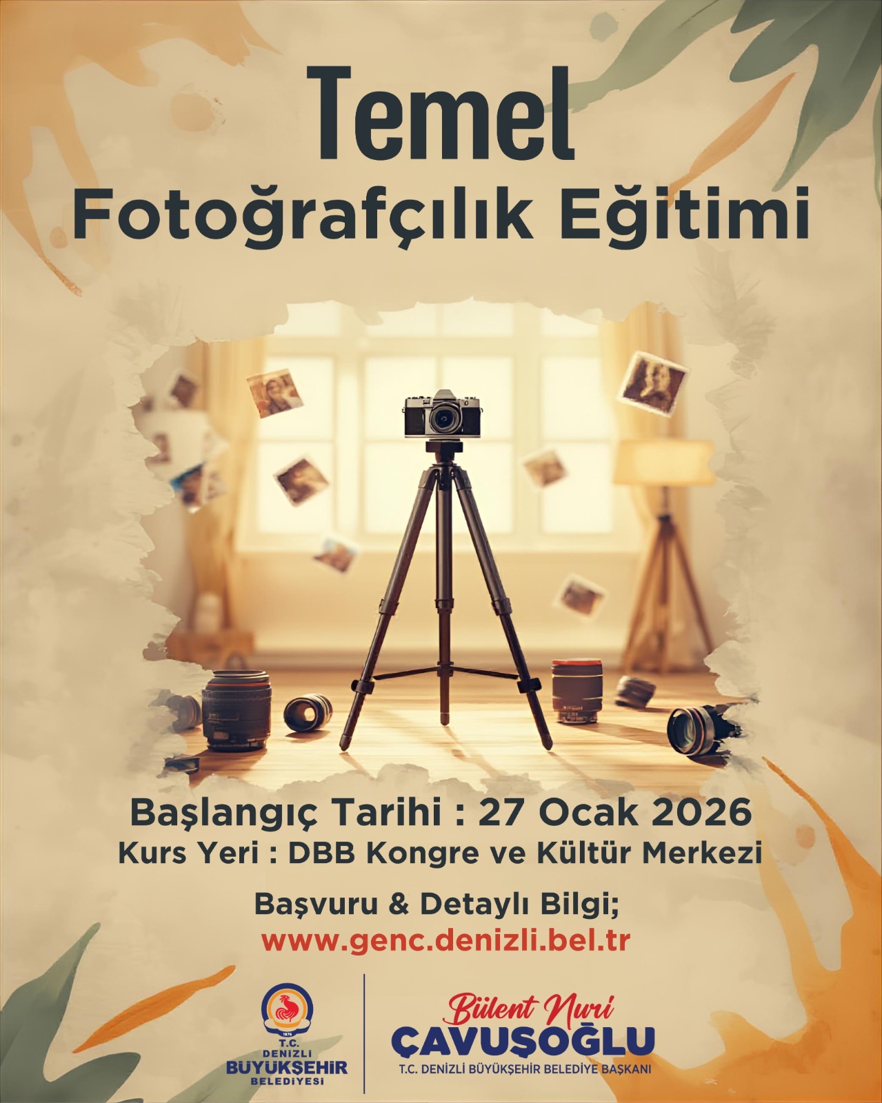 Denizli Büyükşehir’den Gençlere Temel Fotoğrafçılık Eğitimi-1