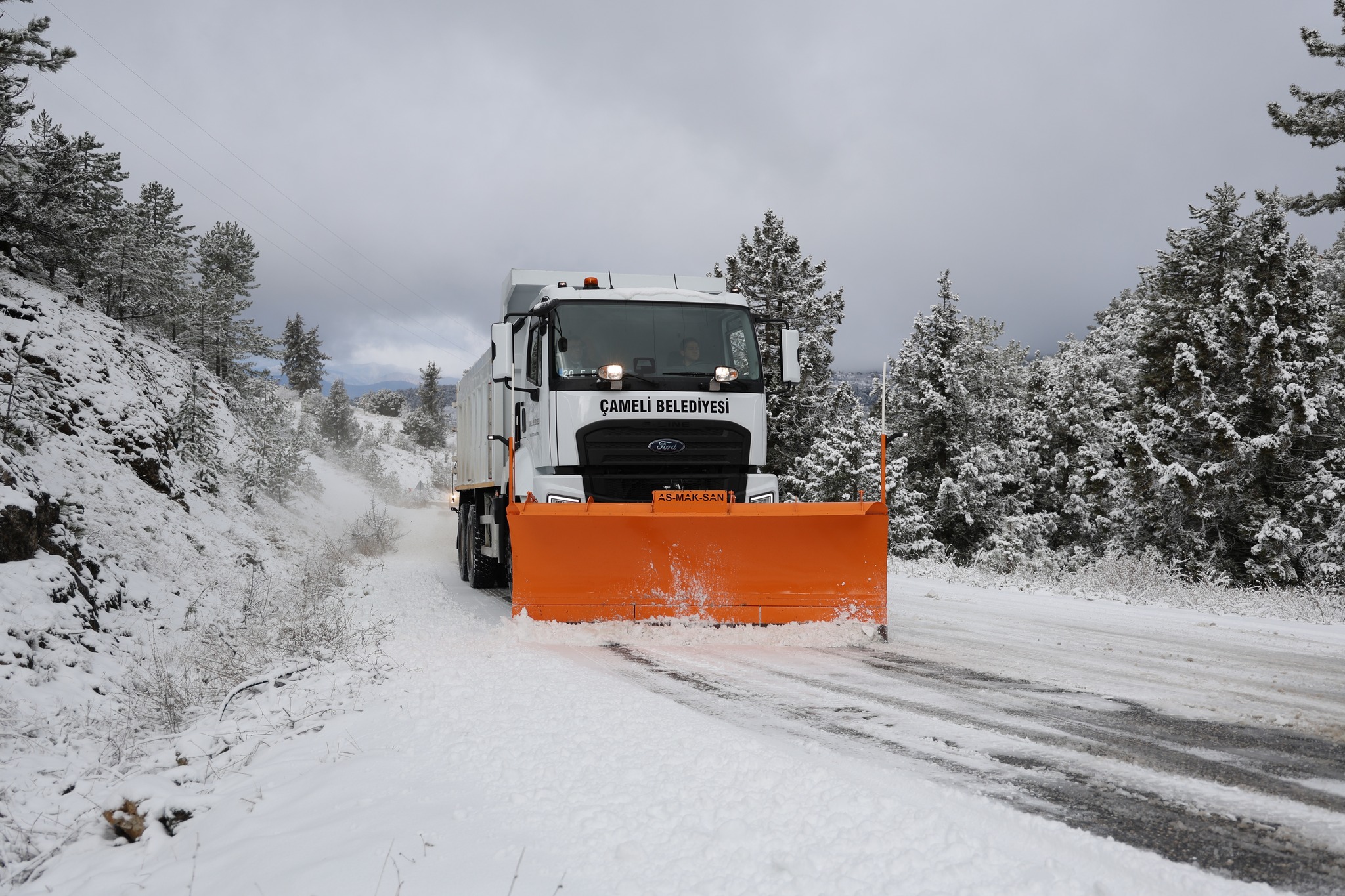 Denizli Haber Çameli Kar2
