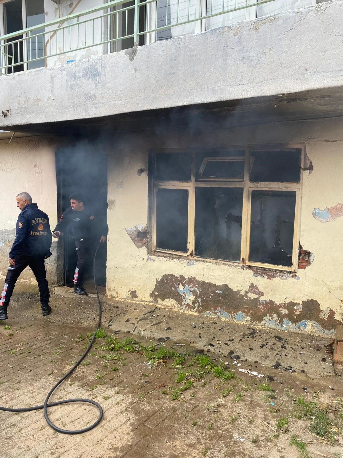 Denizli Haber Yangın Aydın Metruk (2)