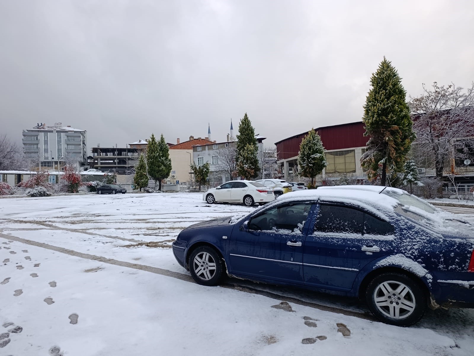 Denizli Kale'de Kar Yağışı Etkili Oldu... (3)