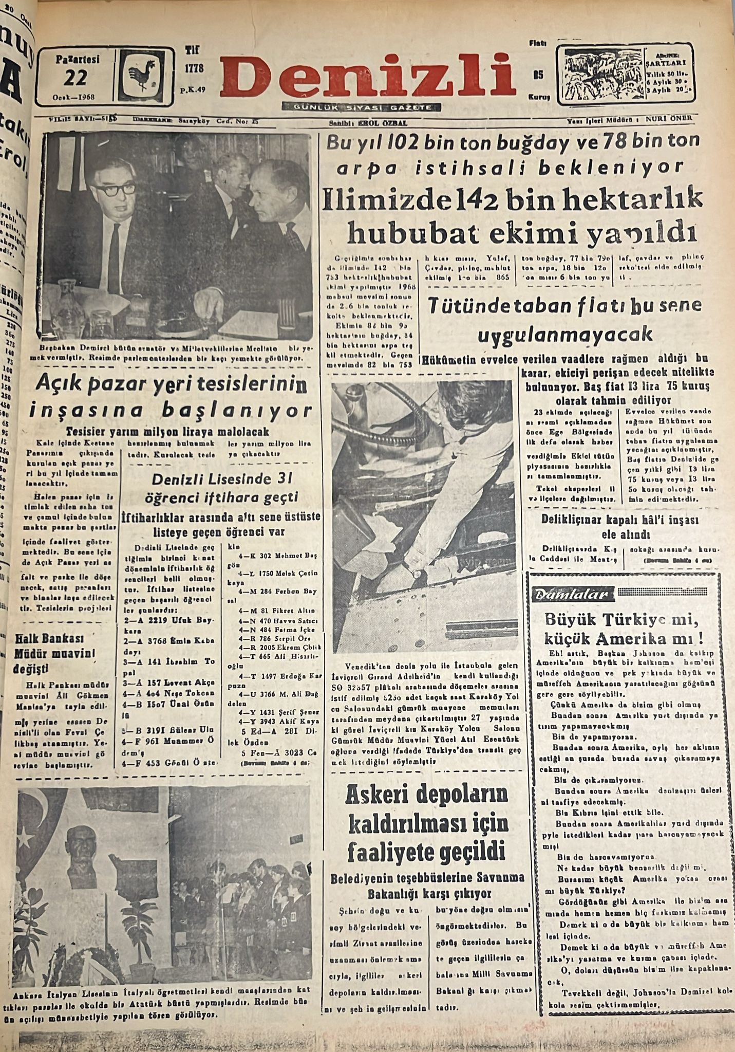 Denizli2De Tarihte Bugün 22 Ocak