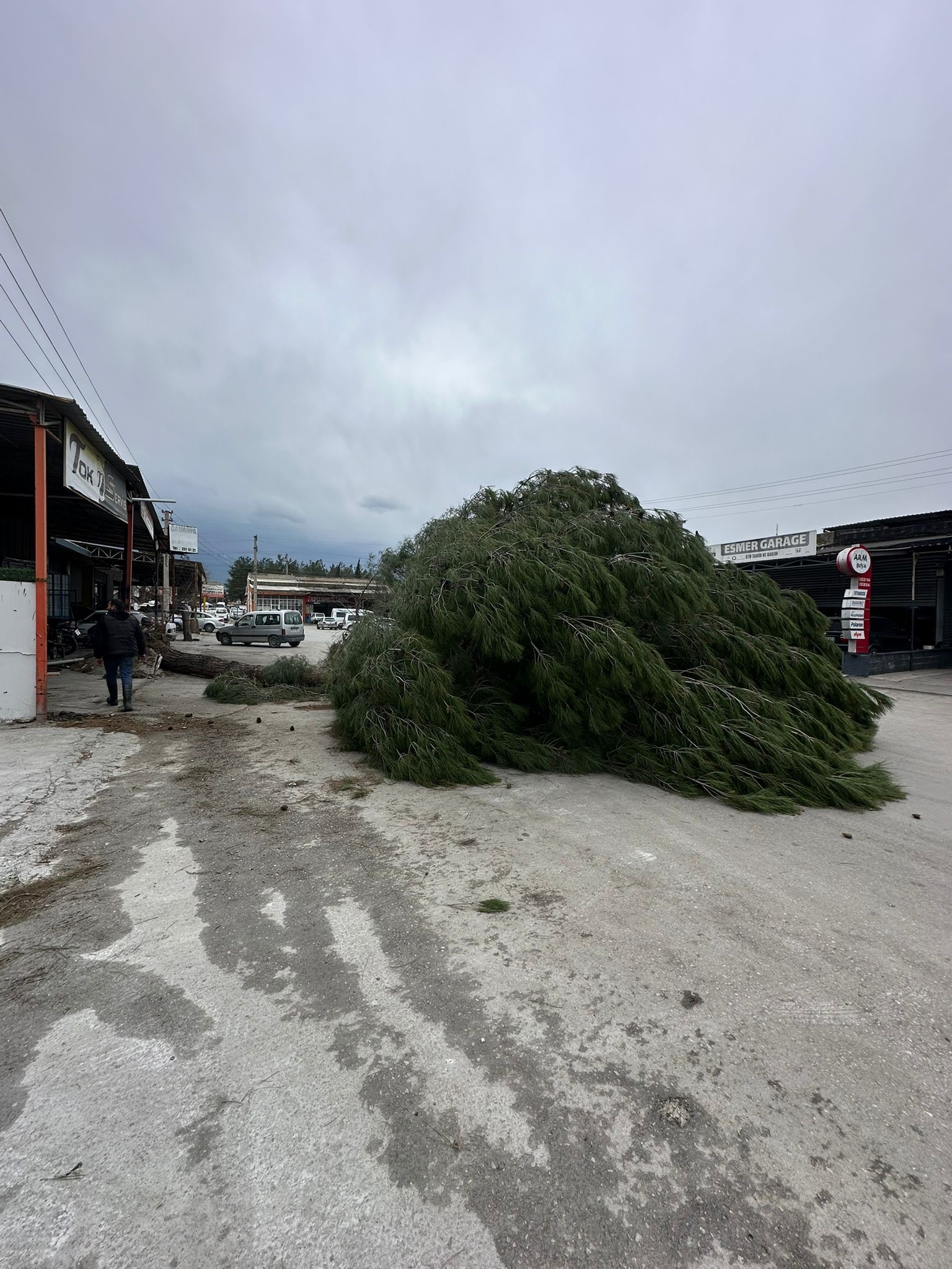 Denizli'de Şiddetli Fırtına Hayatı Felç Etti Denizli Haber (1)