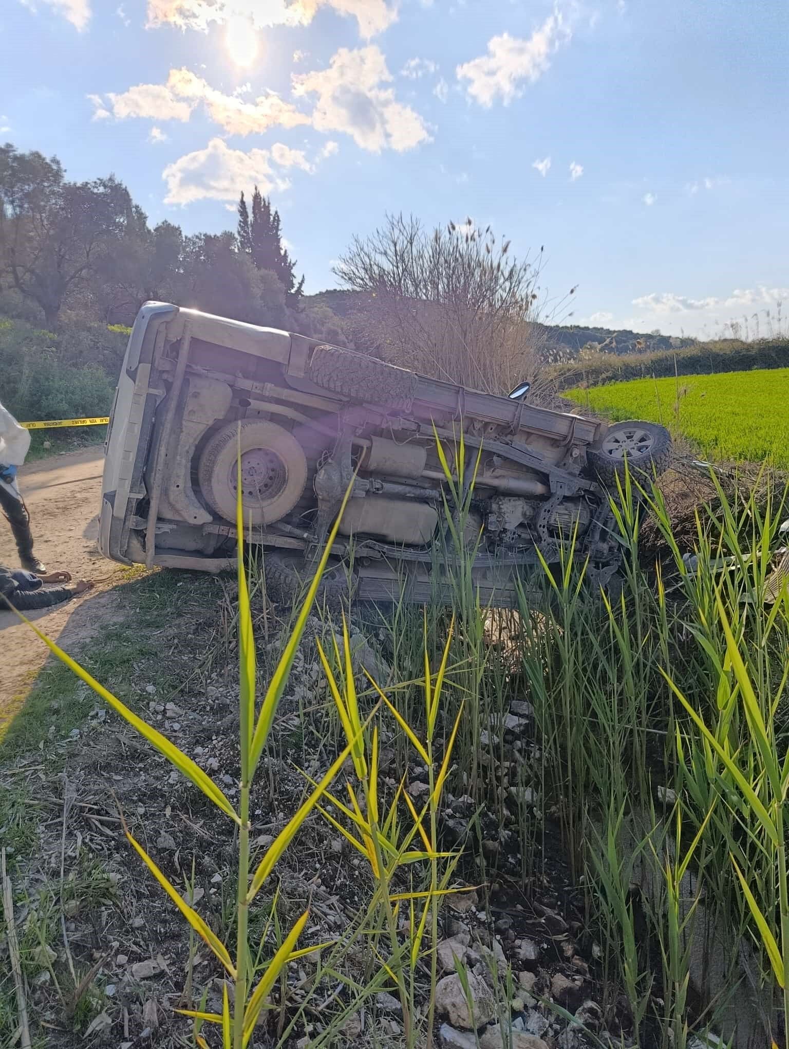 Aydın’ın Didim'de Yaşlı Adam Tarla Komşusunu Ezerek Öldürdü Denizli Haber Ölümkü Trafik Kazası Kaza Haber (1)