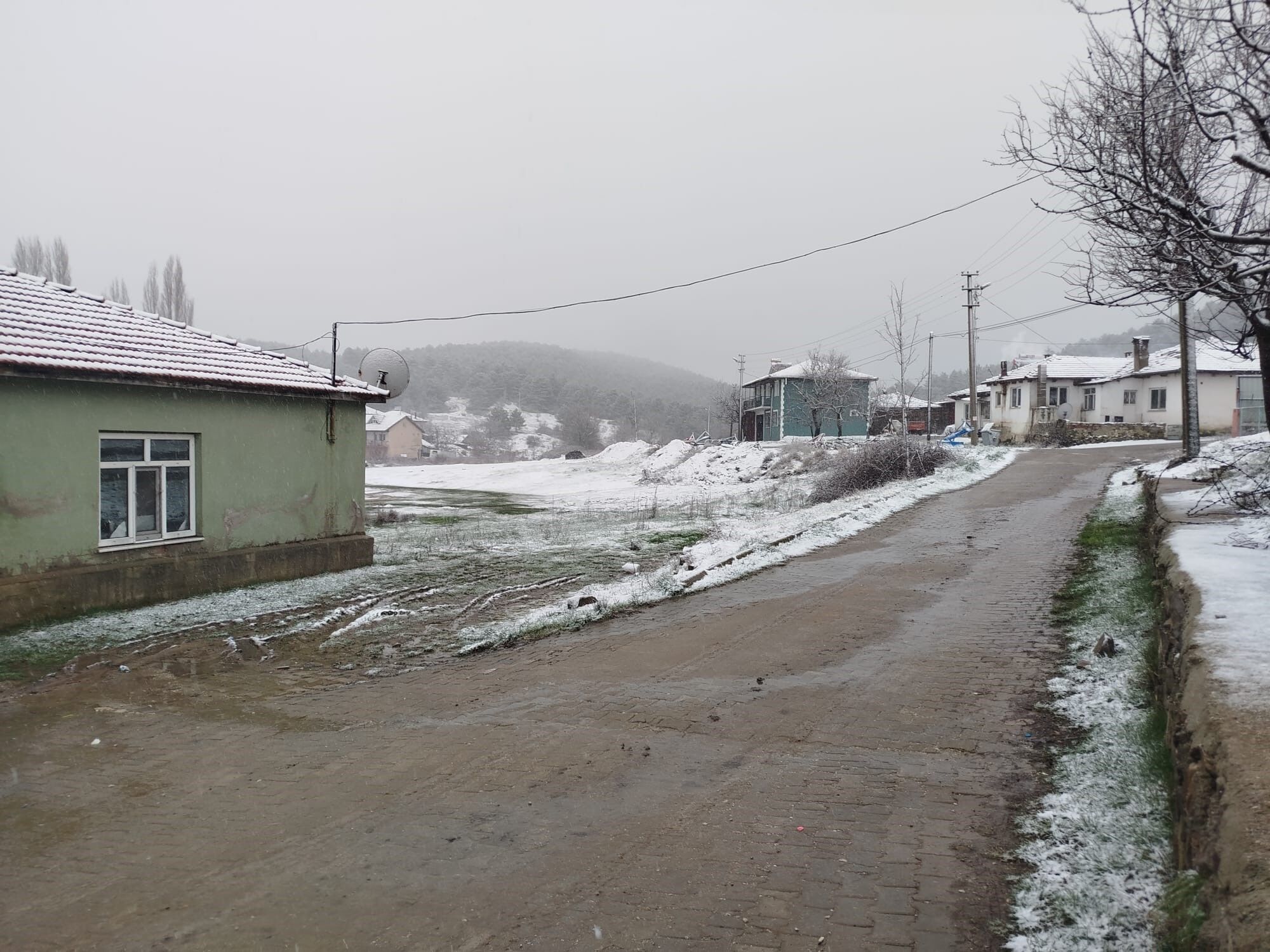 Denizli Buldan'da Kar Yağışı Etkili Oldu (2)