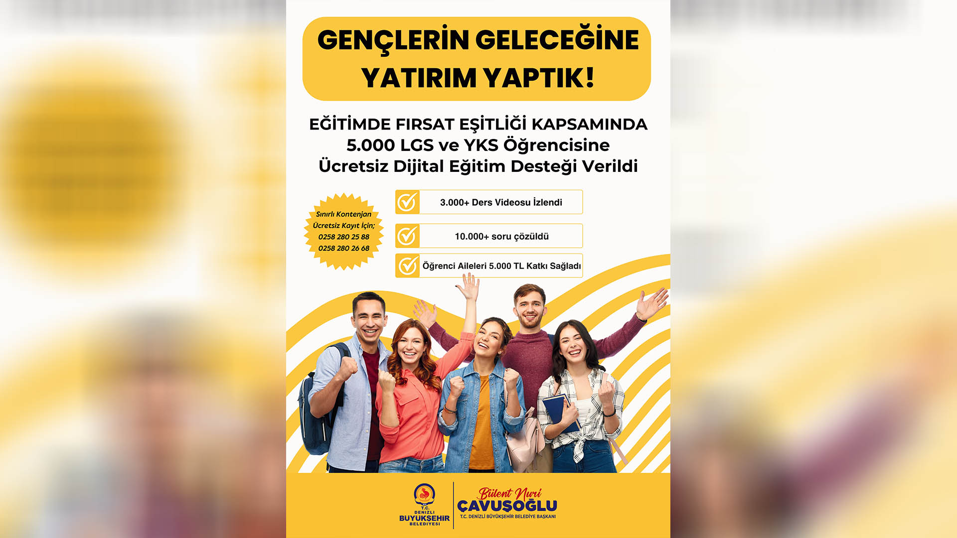 Denizli Haber Denizli Büyükşehir’den Eğitime Dijital Destek