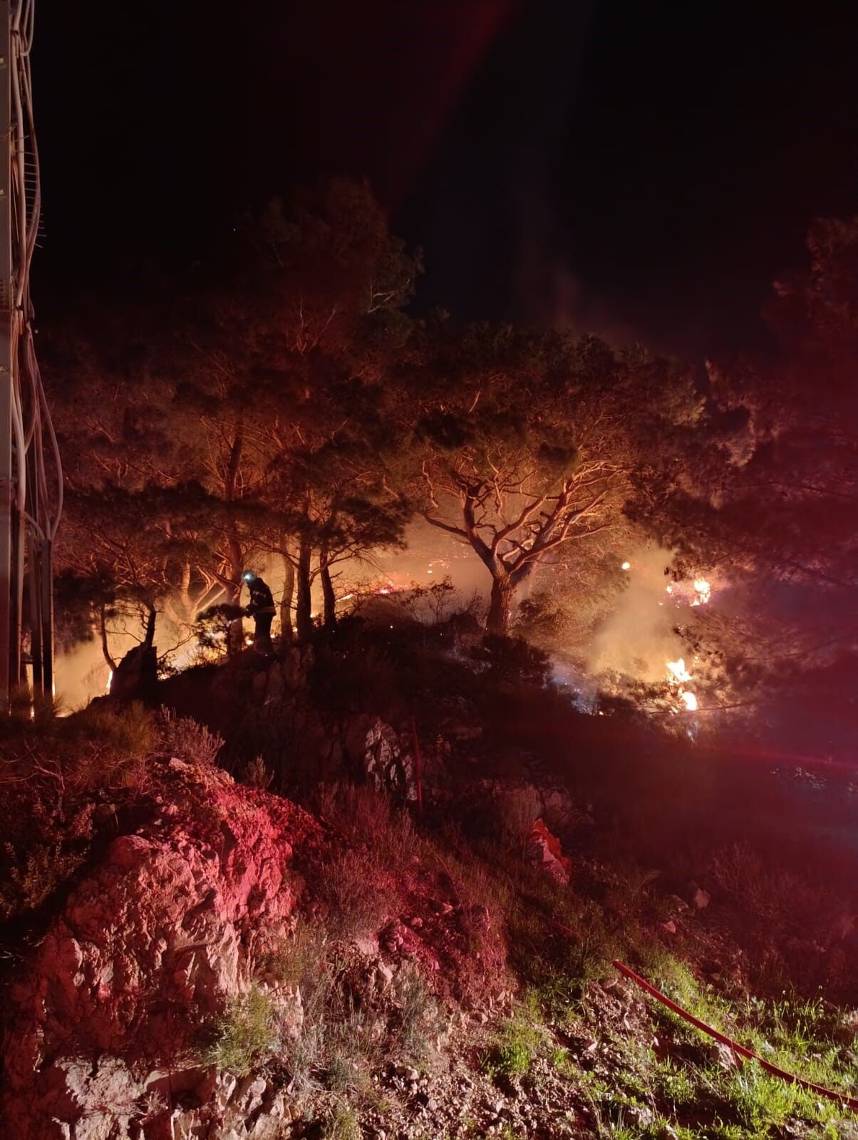 Denizli Haber Ormanlık Alanda Yangın 2 Dönüm Alan Zarar Gördü