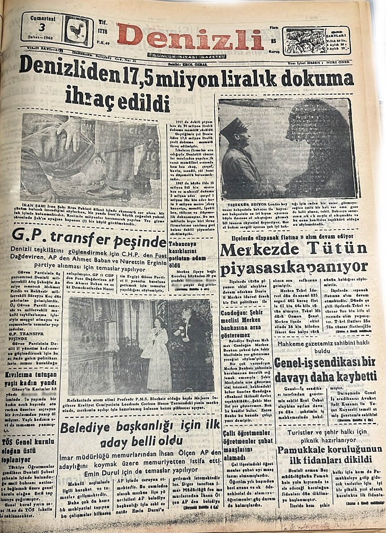 Denizli Haber Tarıhte 3 Şubat