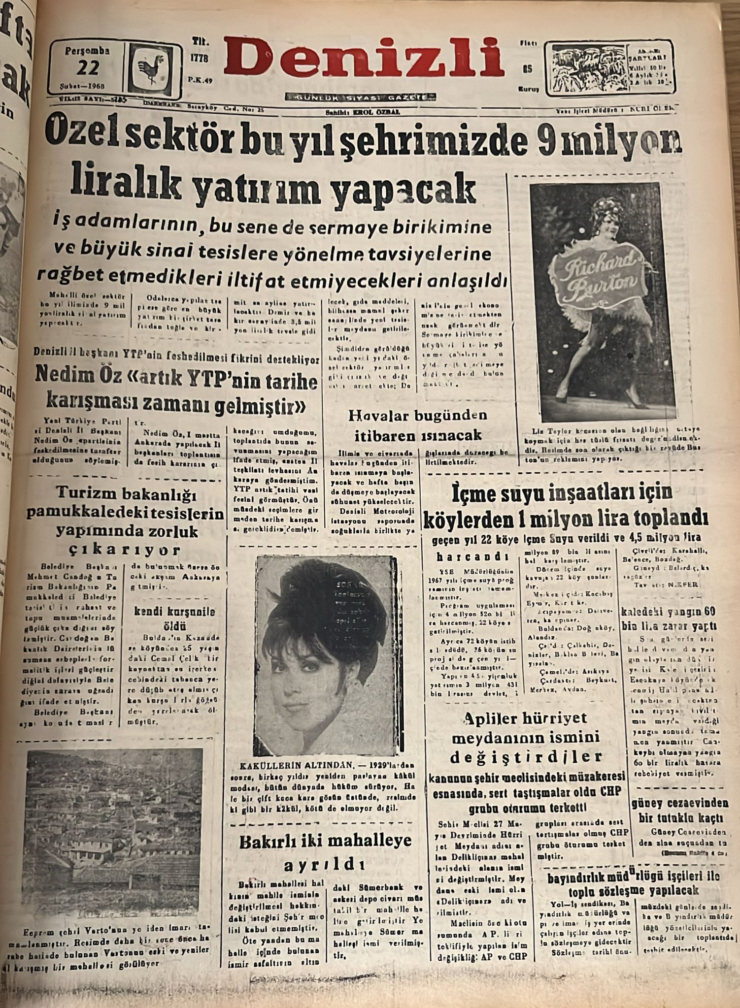 Deni̇zli̇ Haber Tari̇hte Bugün 22 Şubat-1