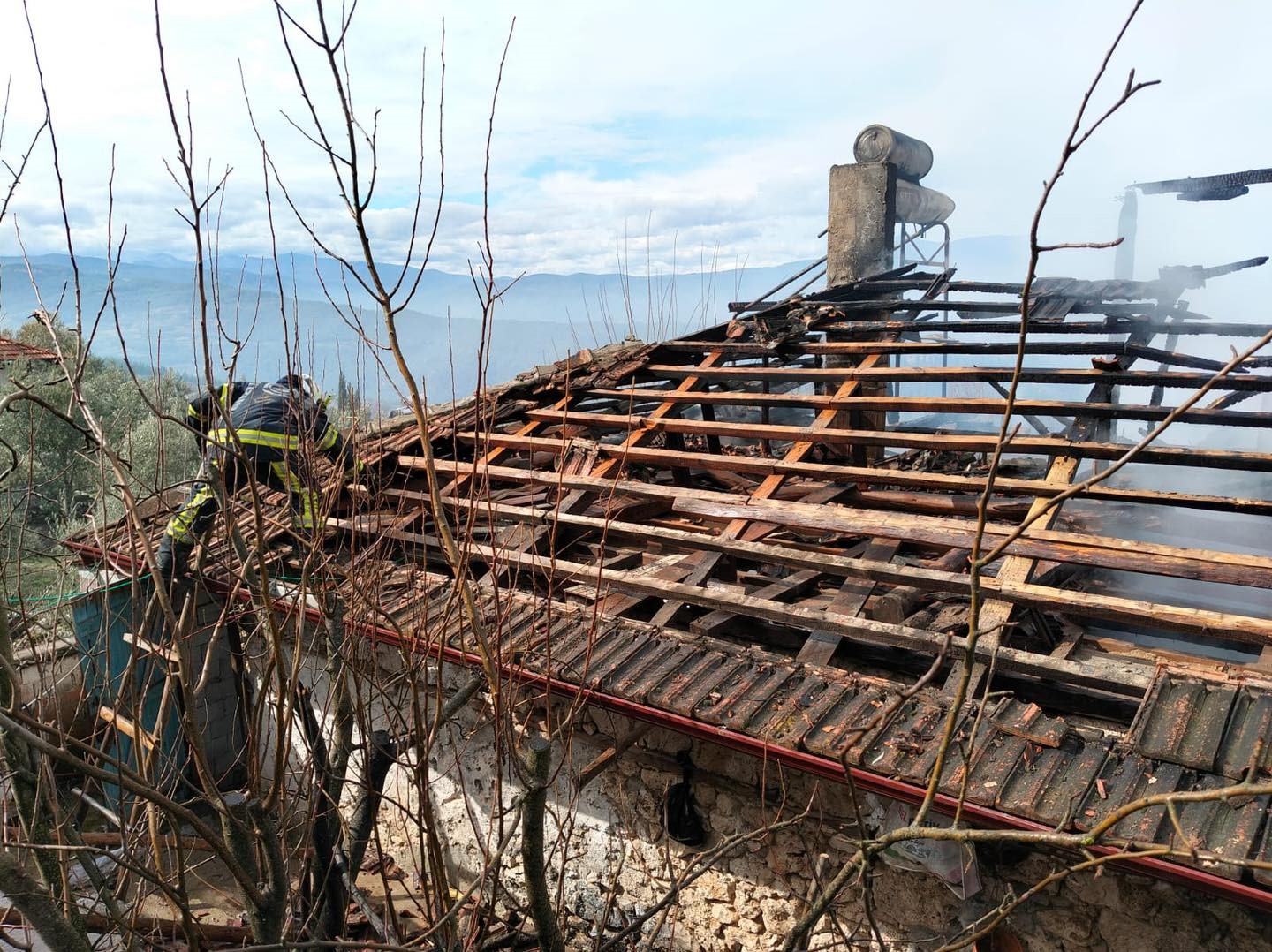 Denizli Kale’de Ev Yangını! (6)