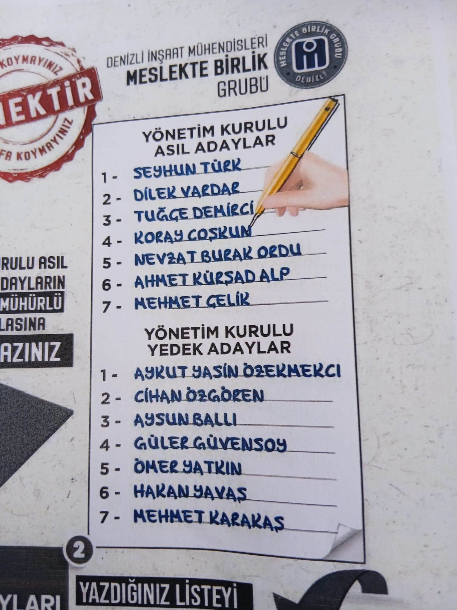 İmo Denizli'de Seçim Zaferi, Meslekte Birlik Grubu'nun Oldu.. (2)
