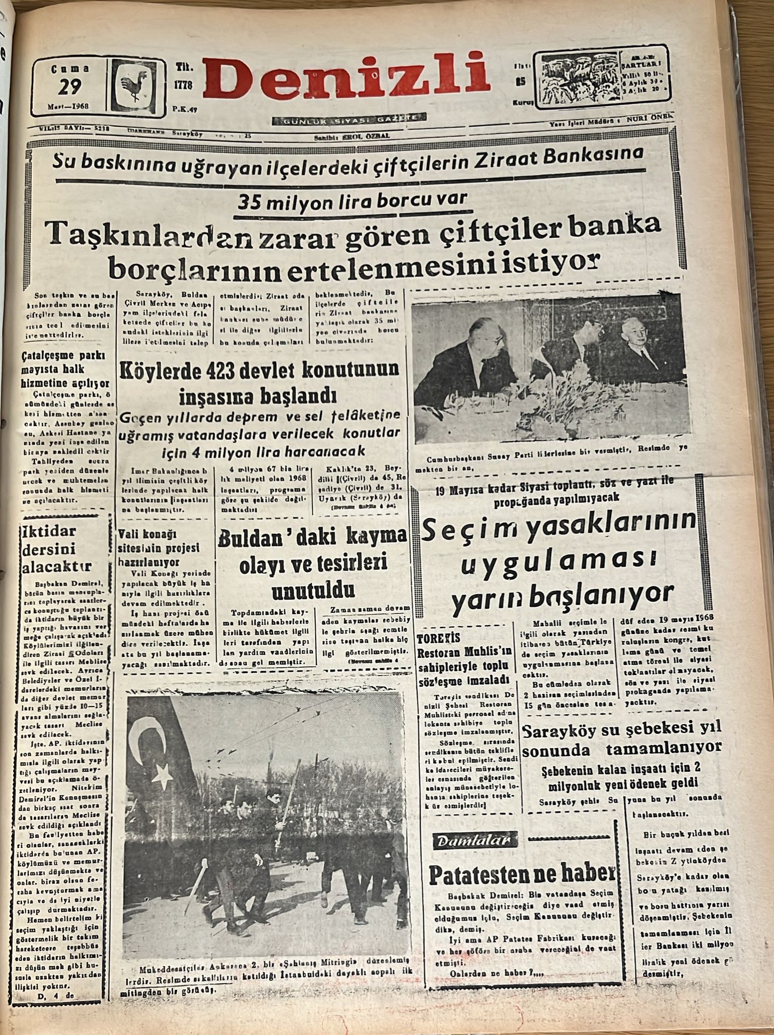 Denizli Haber Tarihte 29 Mart