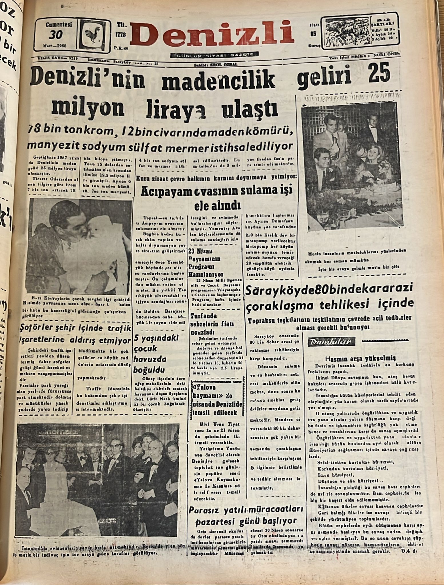 Denizli Haber Tarihte Bugun 30 Mart-1
