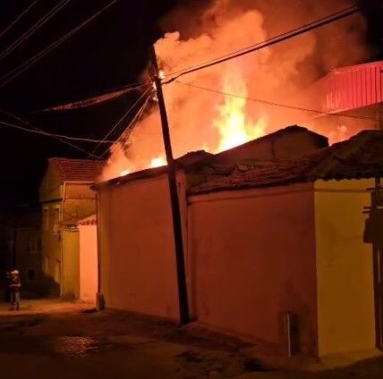 Muğla Yatağan'daki Yangında Yaşlı Çift Can Verdi! (1)