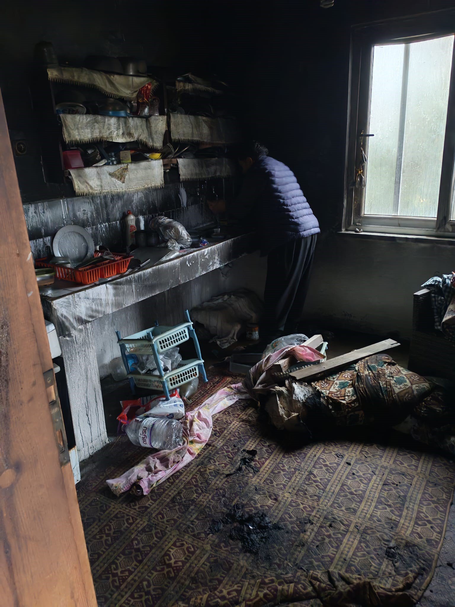 Denizli Haber Antalya Ev Yangını (2)