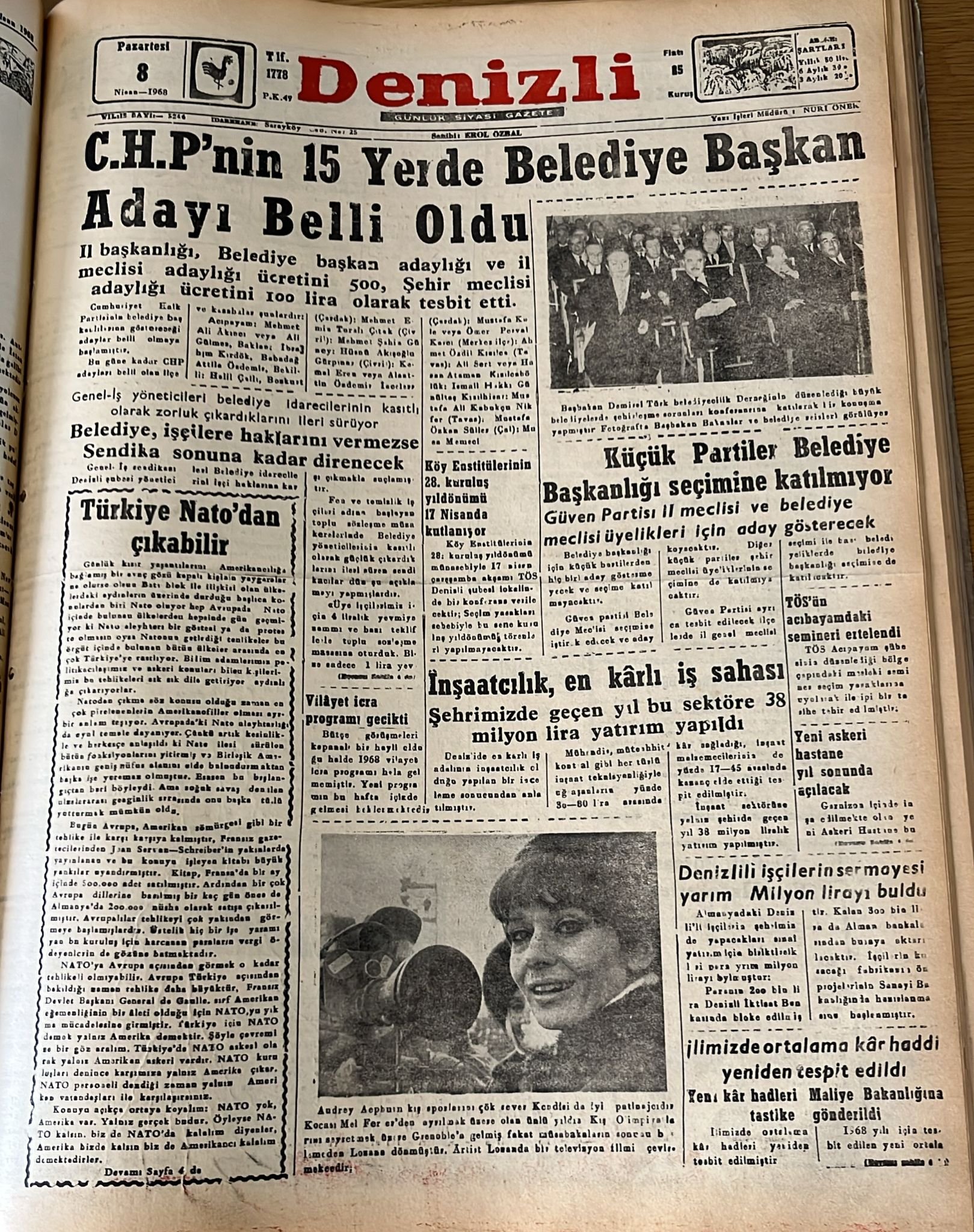 Deni̇zli̇ Haber Tari̇hte Bugün 8 Ni̇san-1