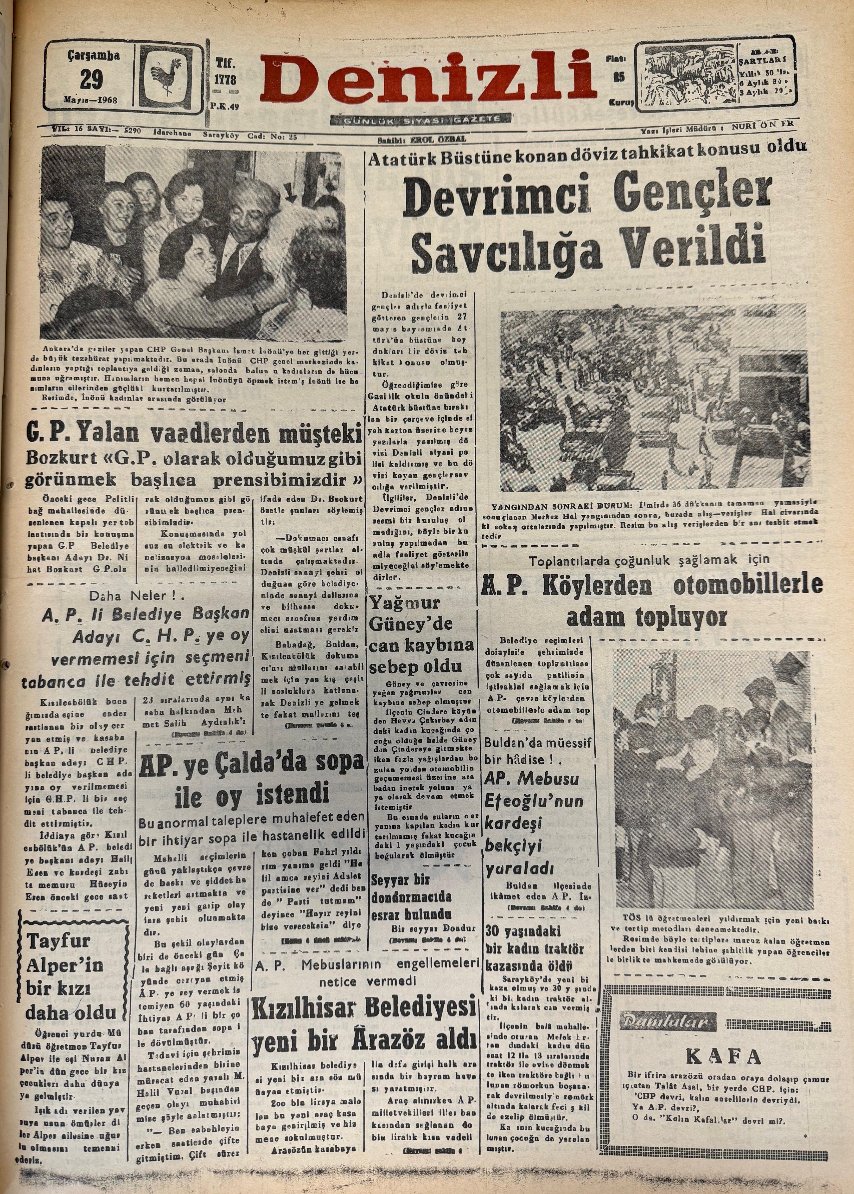 29 Tari̇hte Bugün