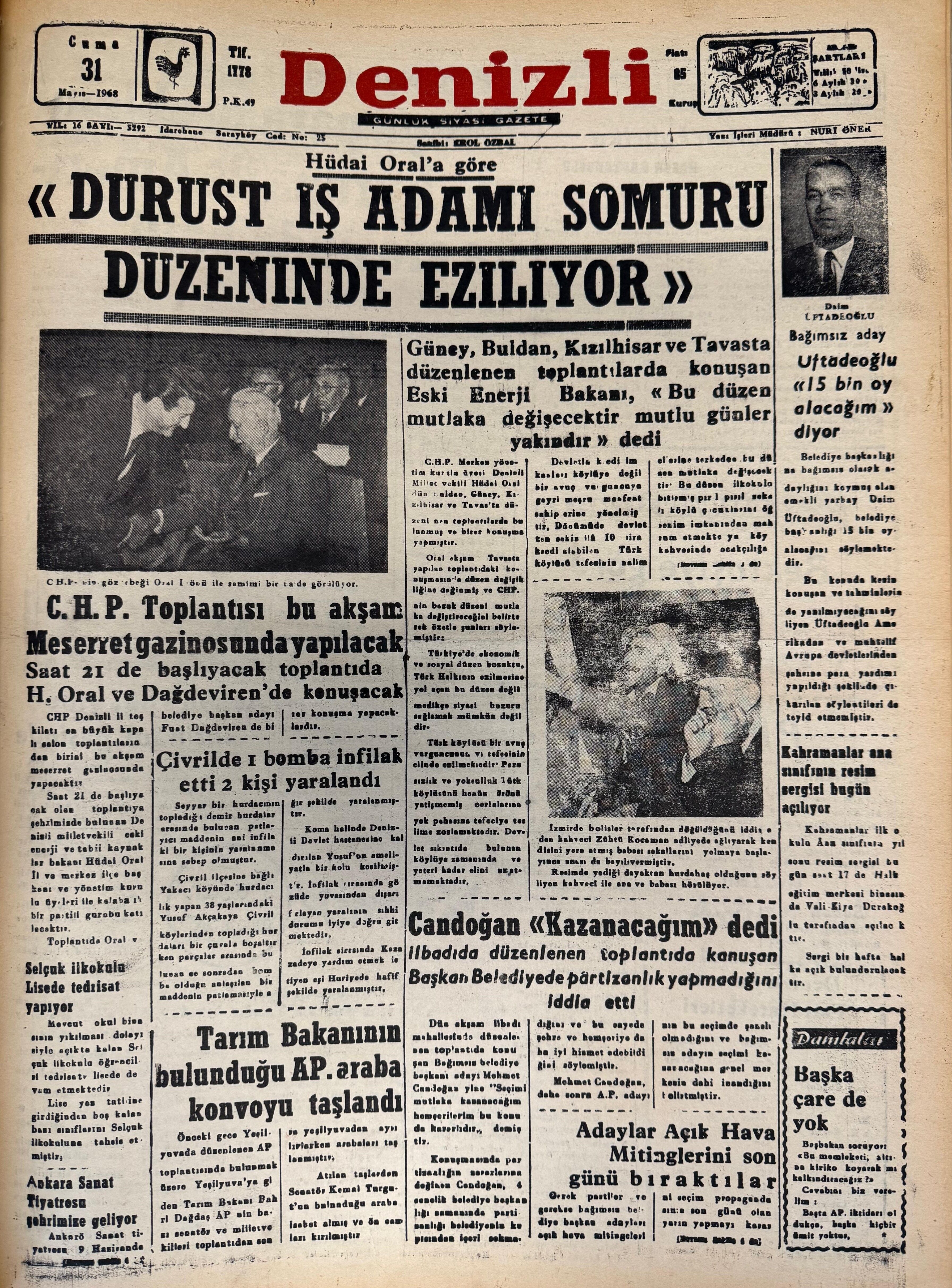 31 Tari̇hte Bugün