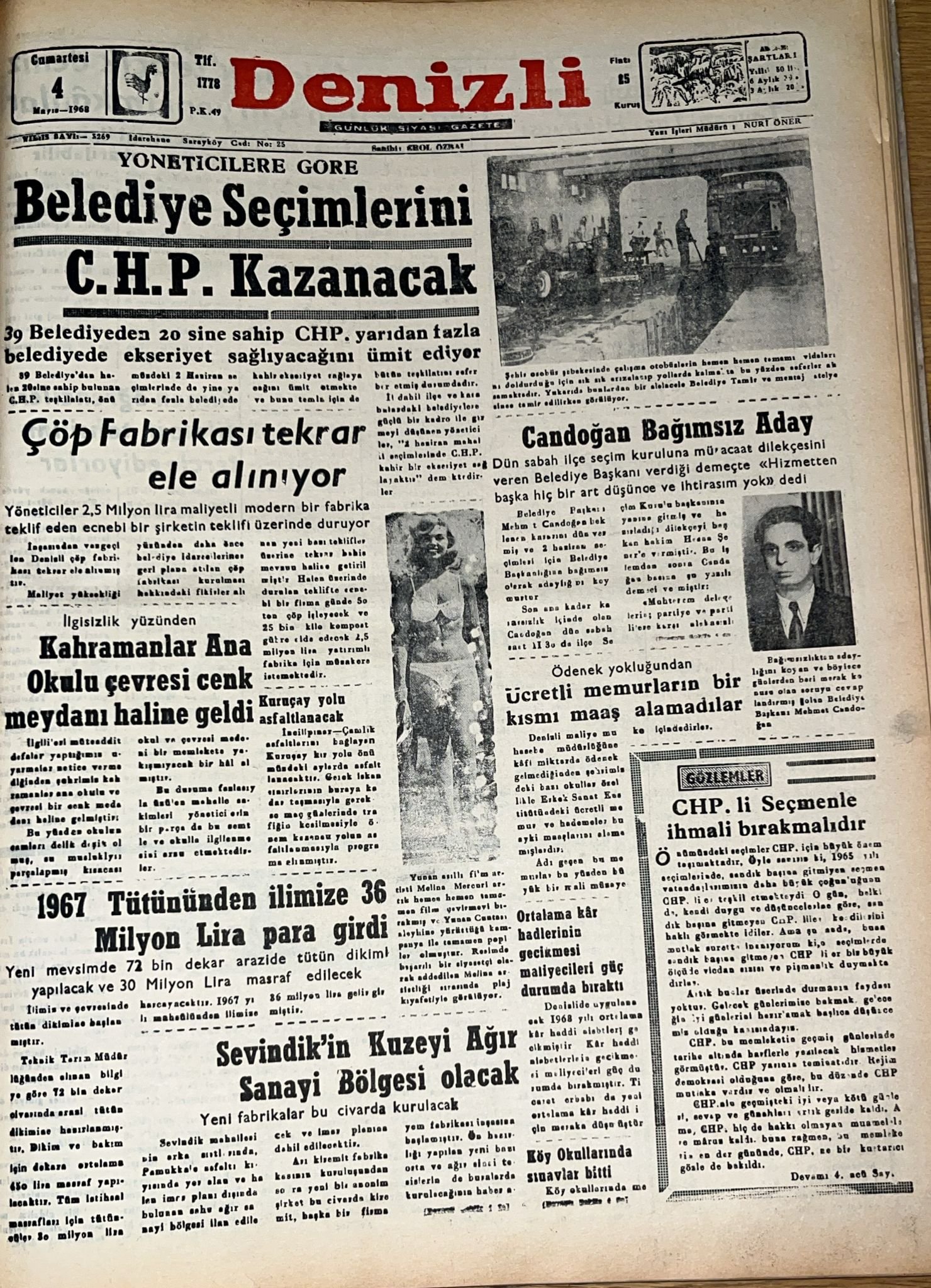 Denizli Haber 4 Mayıs Tarihte Bugün-1
