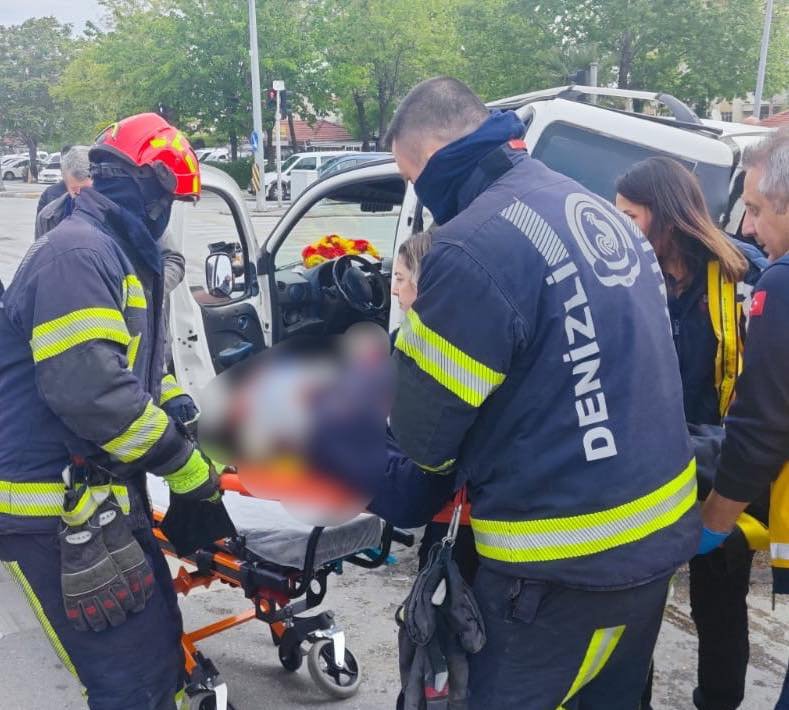 Denizli Haber Deliktaş Kaza (2)