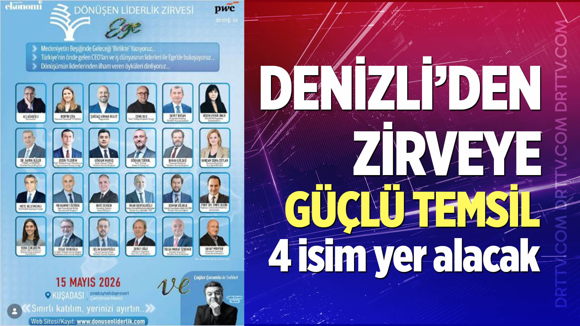 Denizli’den Zirveye Güçlü Temsil
