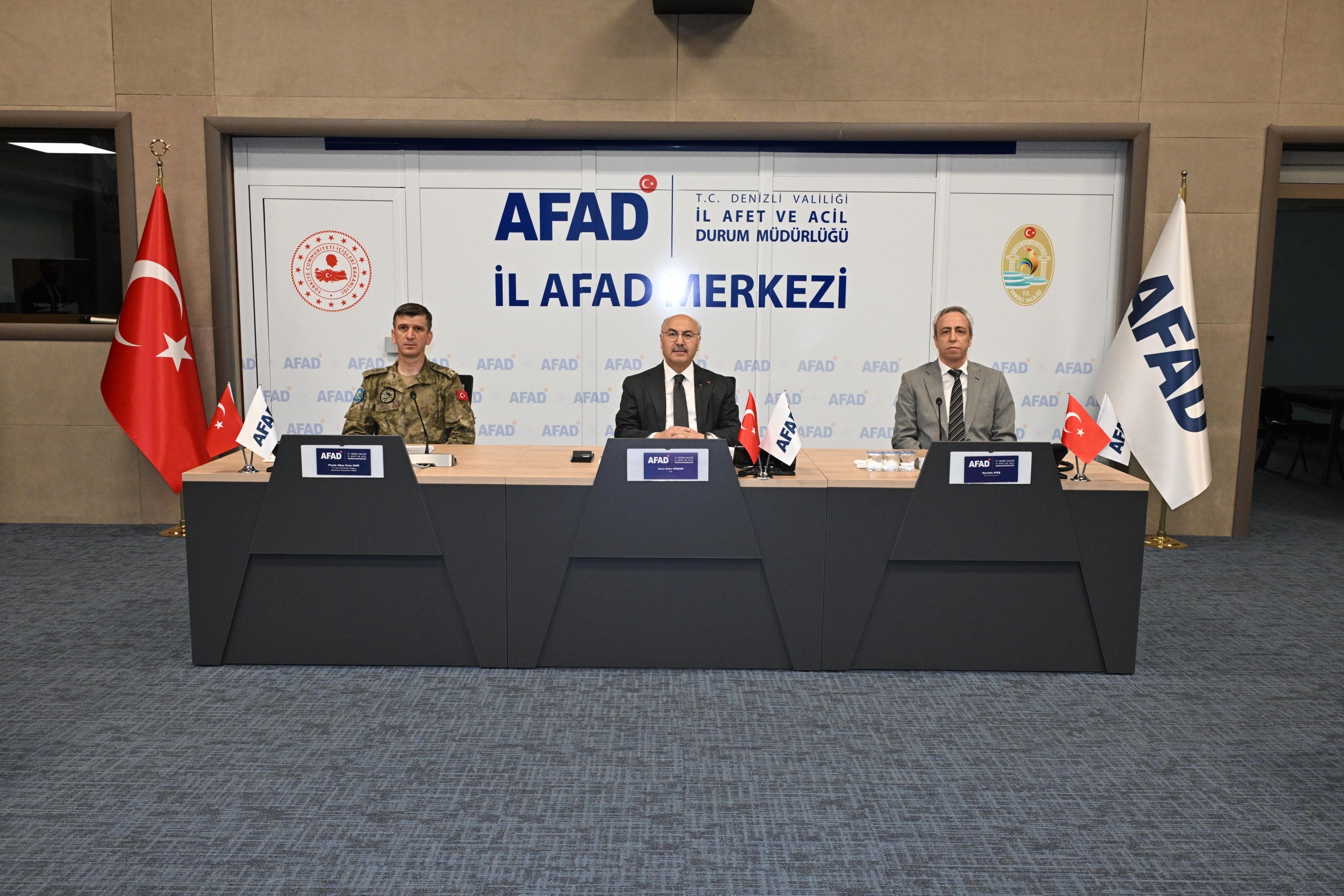 Denizli'nin afetlere karşı hazırlıkları gözden geçirildi