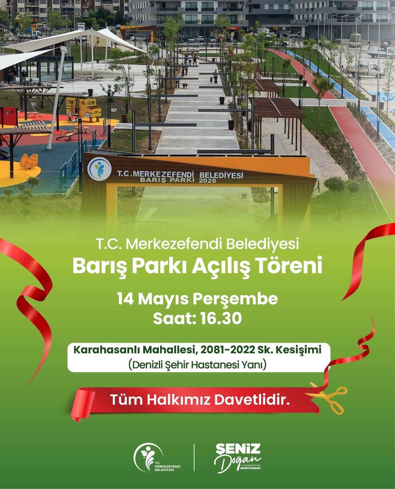 Deni̇zli̇ Haber Karahasanli Mahallesi̇’nde ‘Bariş Parki’ Hi̇zmete Açiliyor (1)