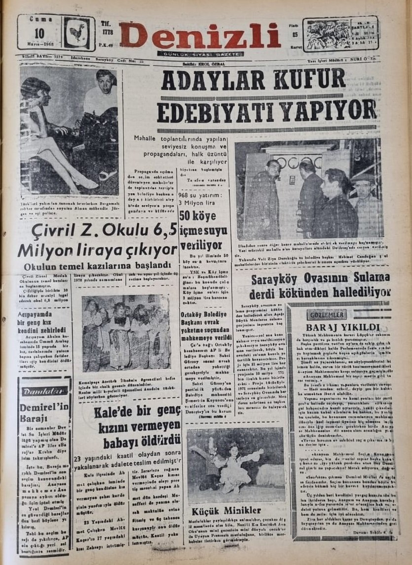 Deni̇zli̇ Haber Tari̇hte Bugün 10 Mayis2