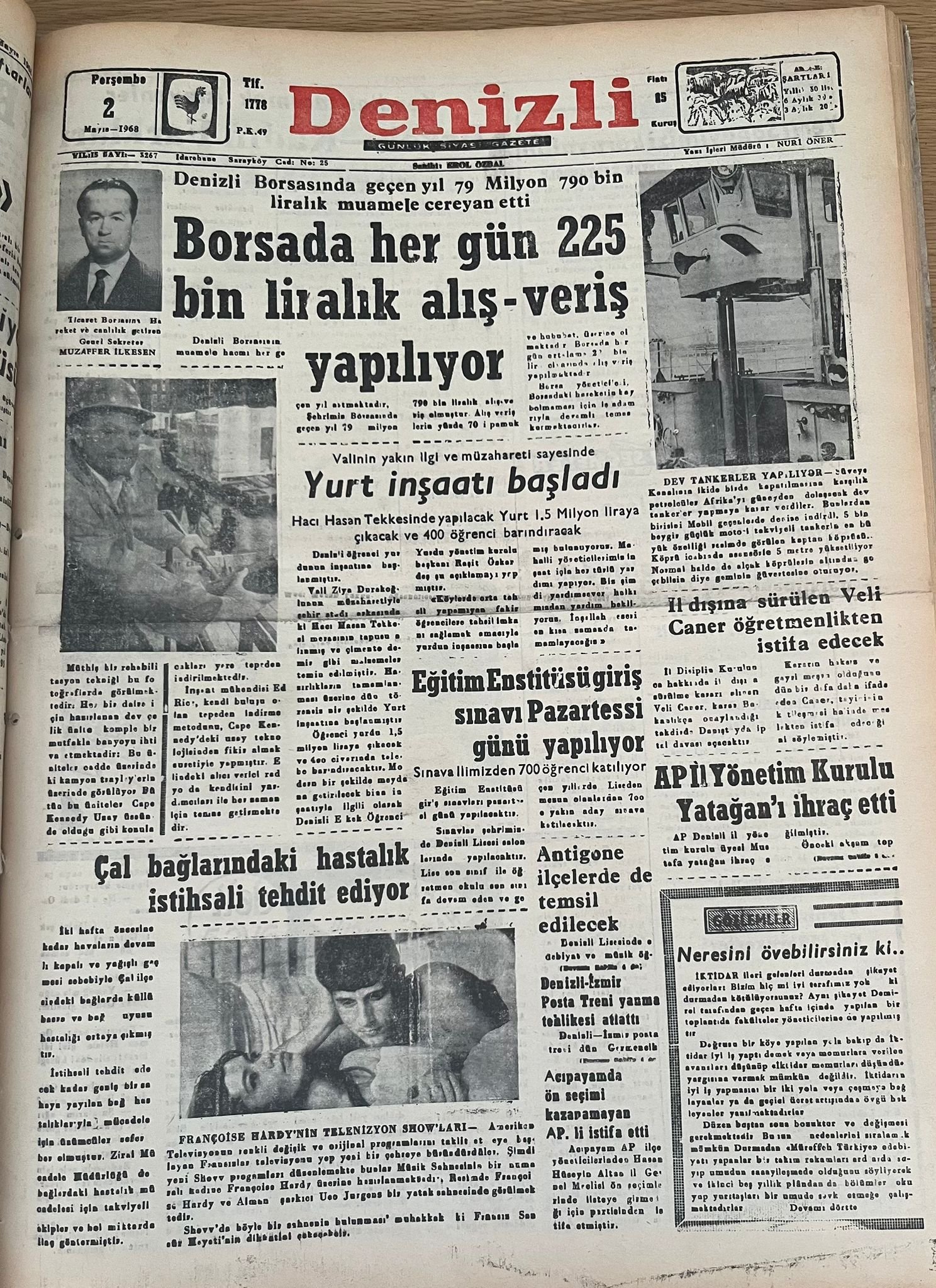Deni̇zli̇ Haber Tari̇hte Bugün 2 Mayis-1