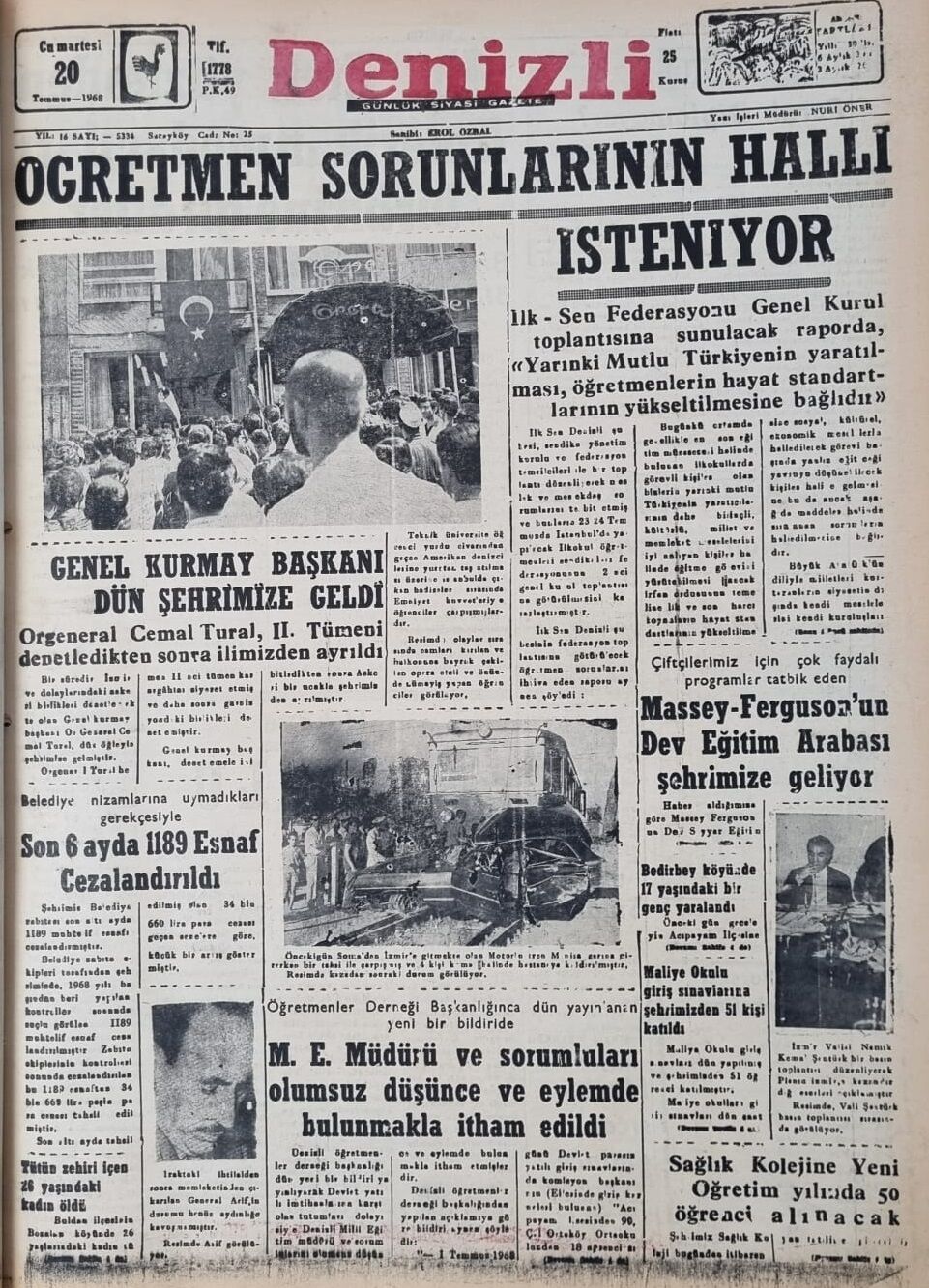 Denizli Haber 20Temmuztarihtebugün