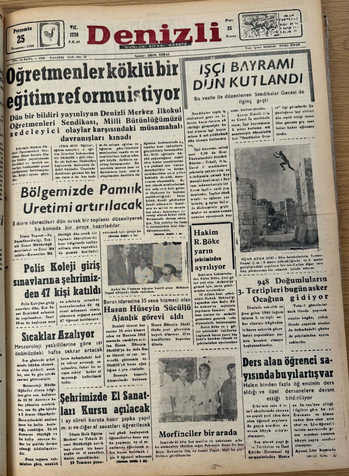 Denizli Haber 25 Temmuz Tarihte Bugün