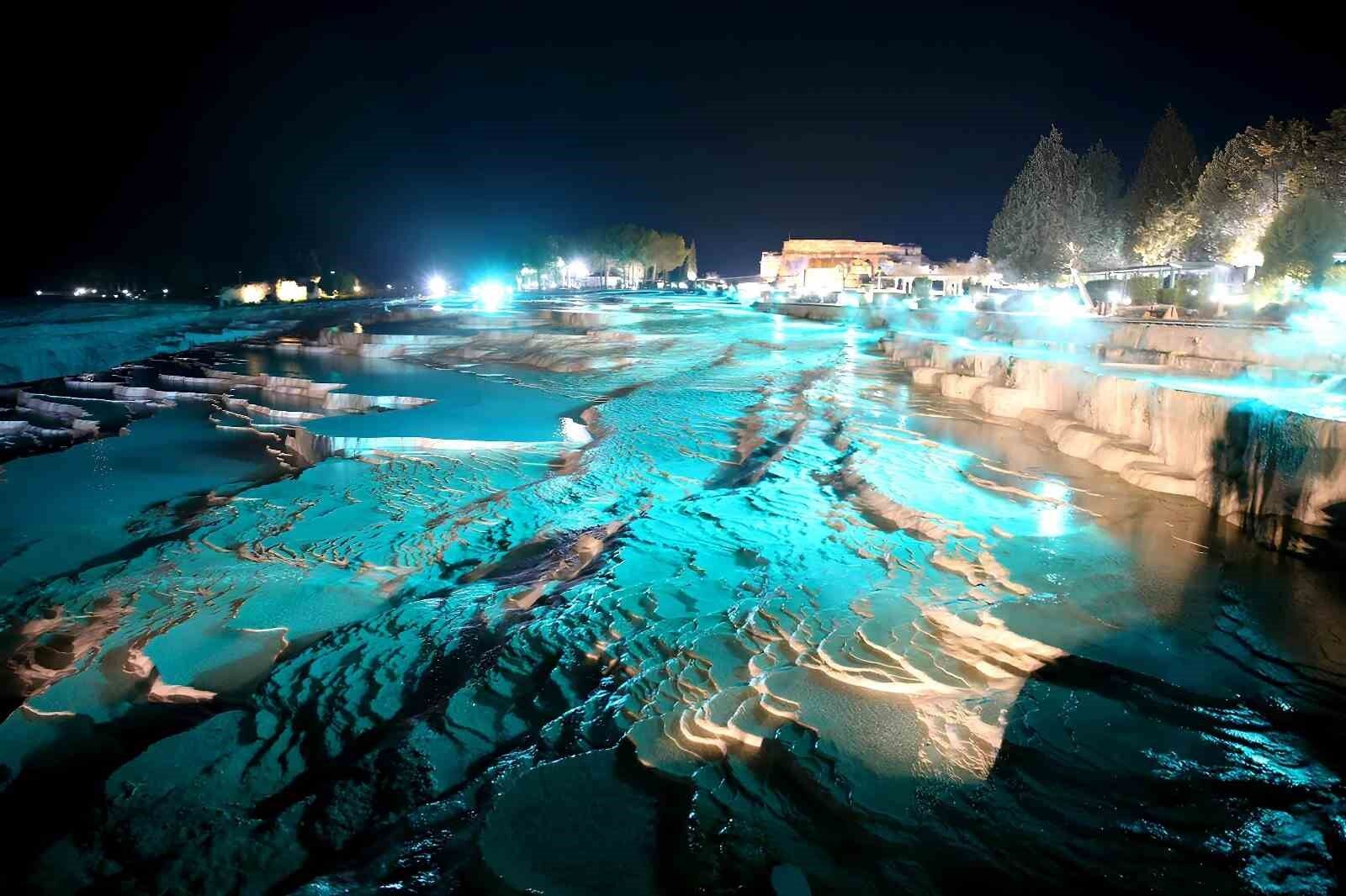 Denizli Haber Pamukkale Gece (1)-1
