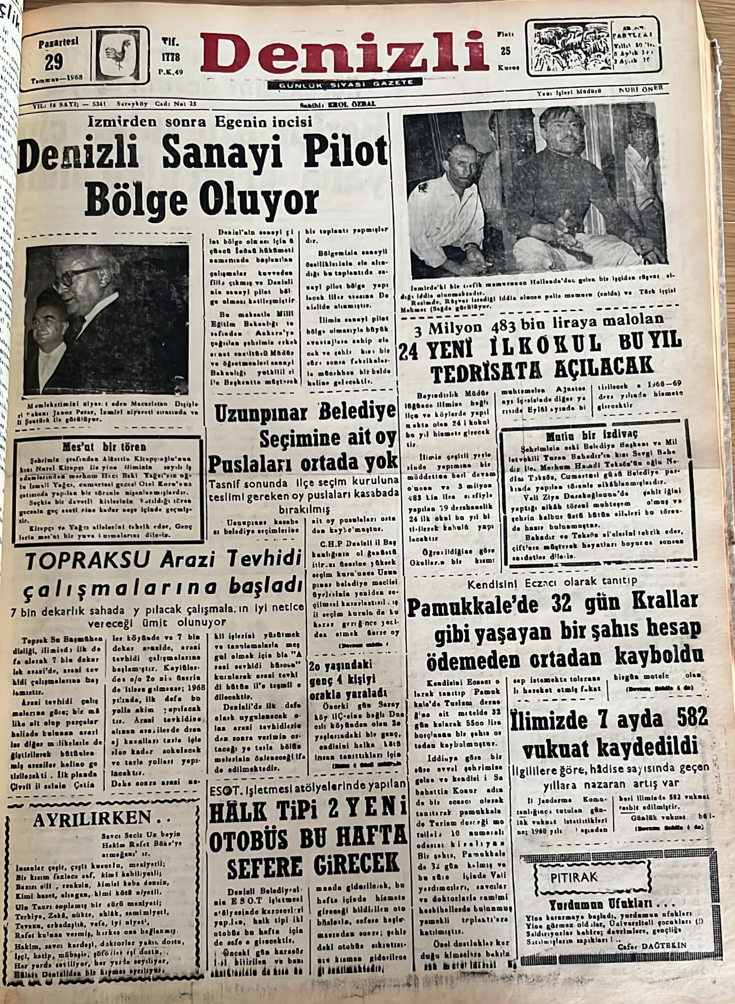 Denizli Haber Tarıhte Bugun 29 Temmuz-1