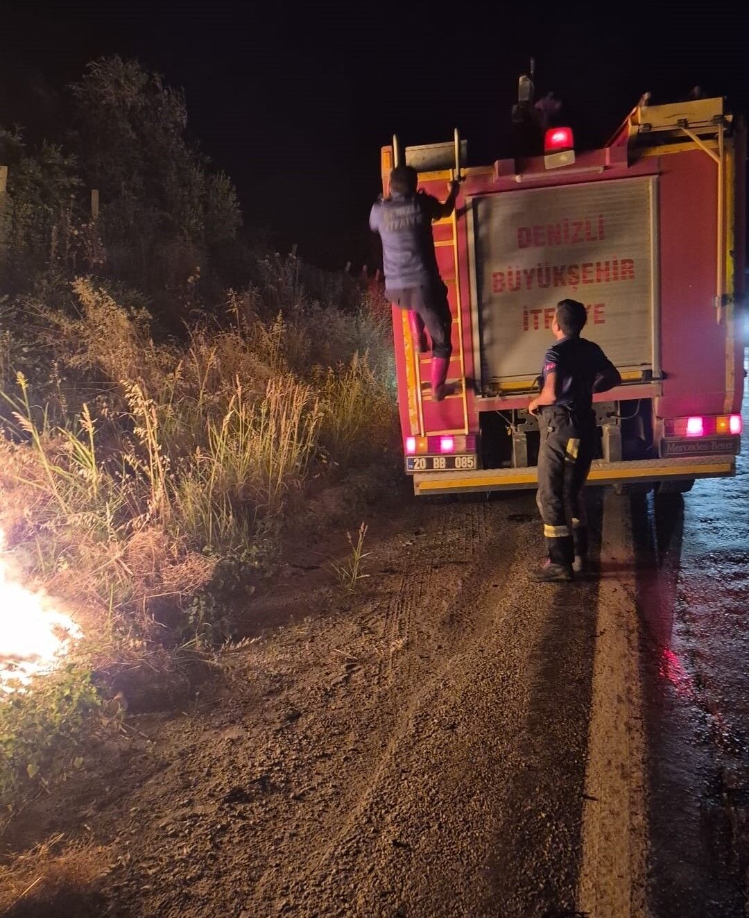 Denizli Haber Yangın Sarayköy (3)