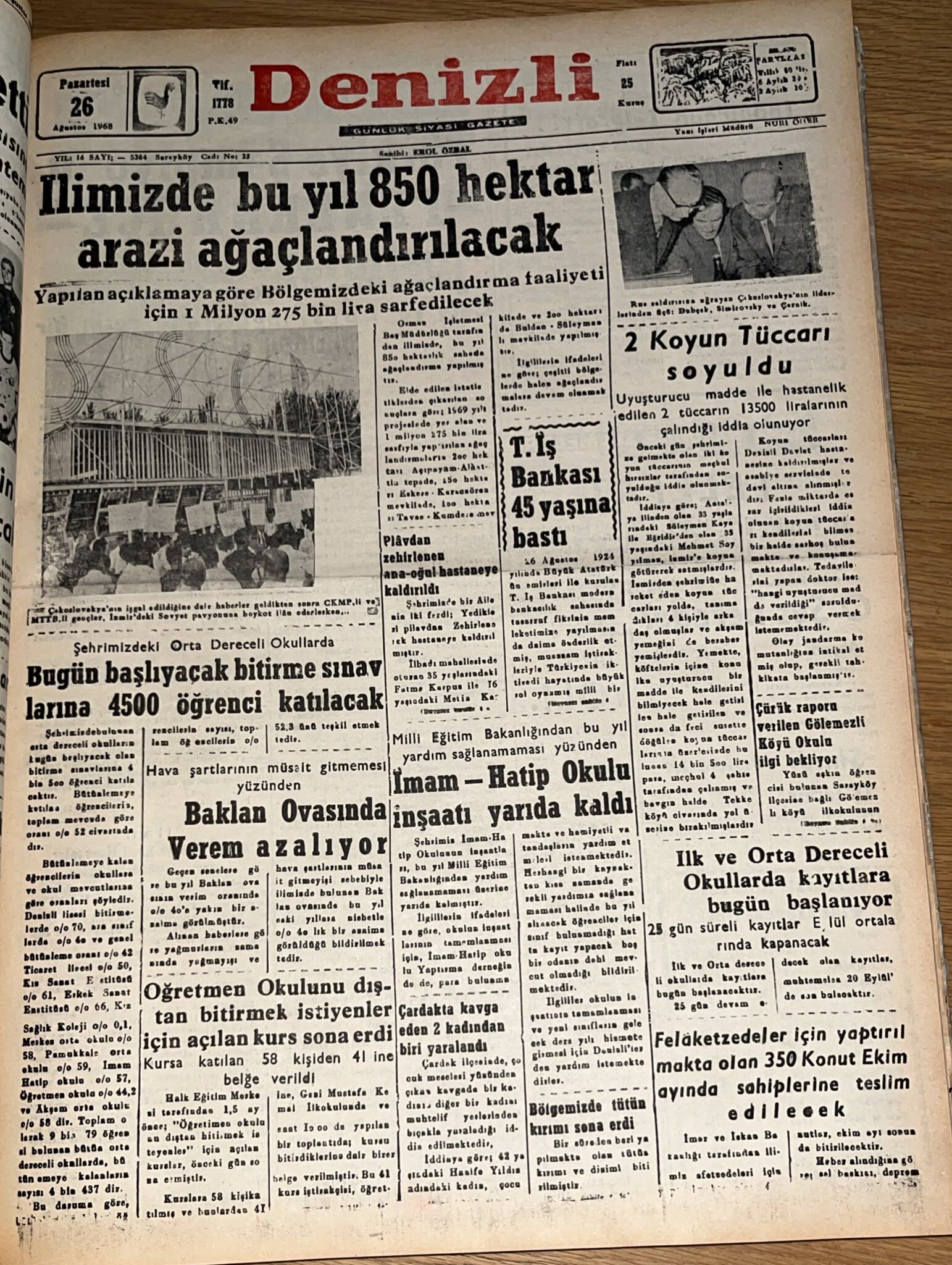 Denizli Haber Tarıhte Bugun 26 Ağustos