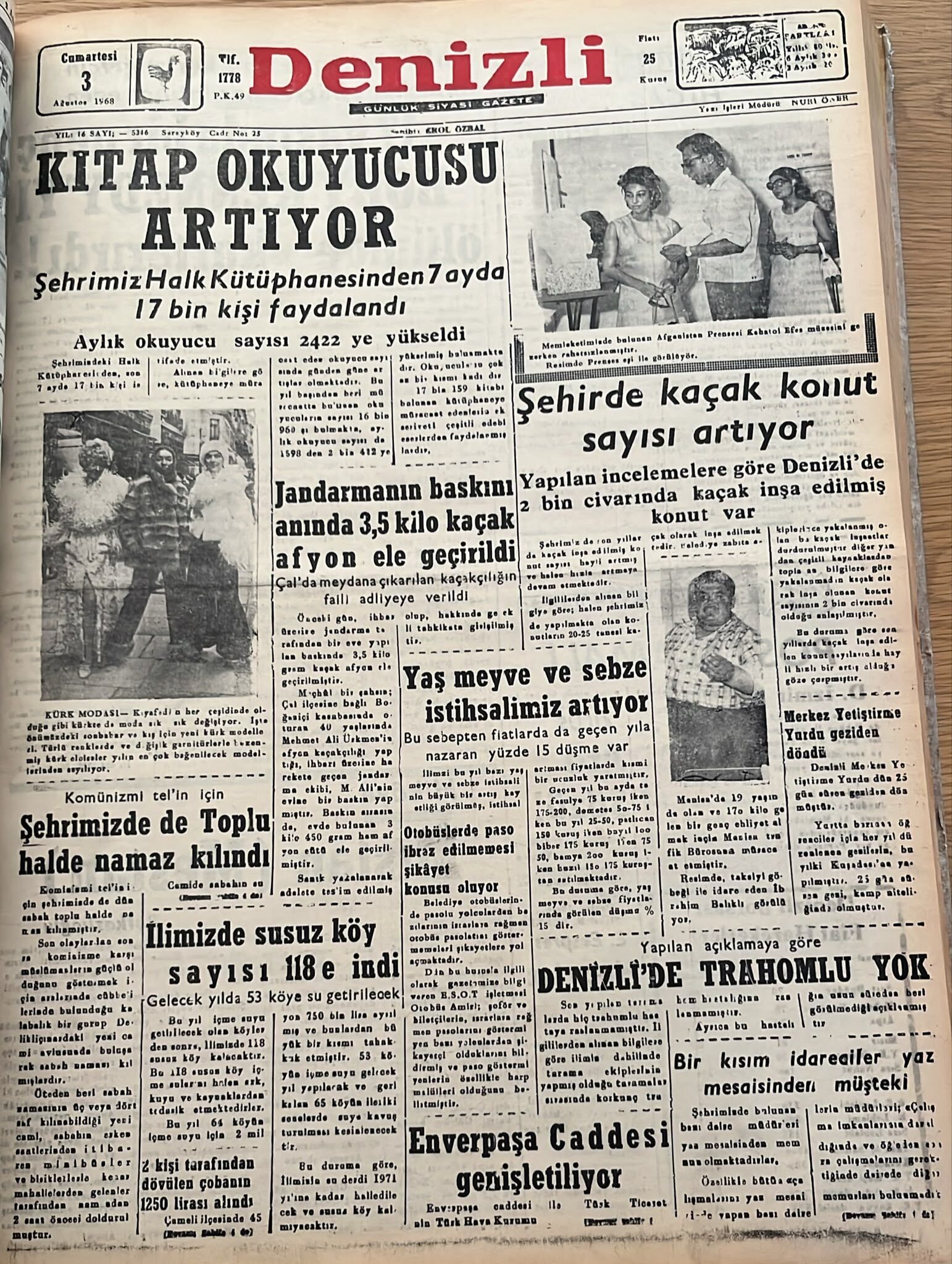 Deni̇zli̇ Haber Tarihte Bugun 3 Ağustos-1