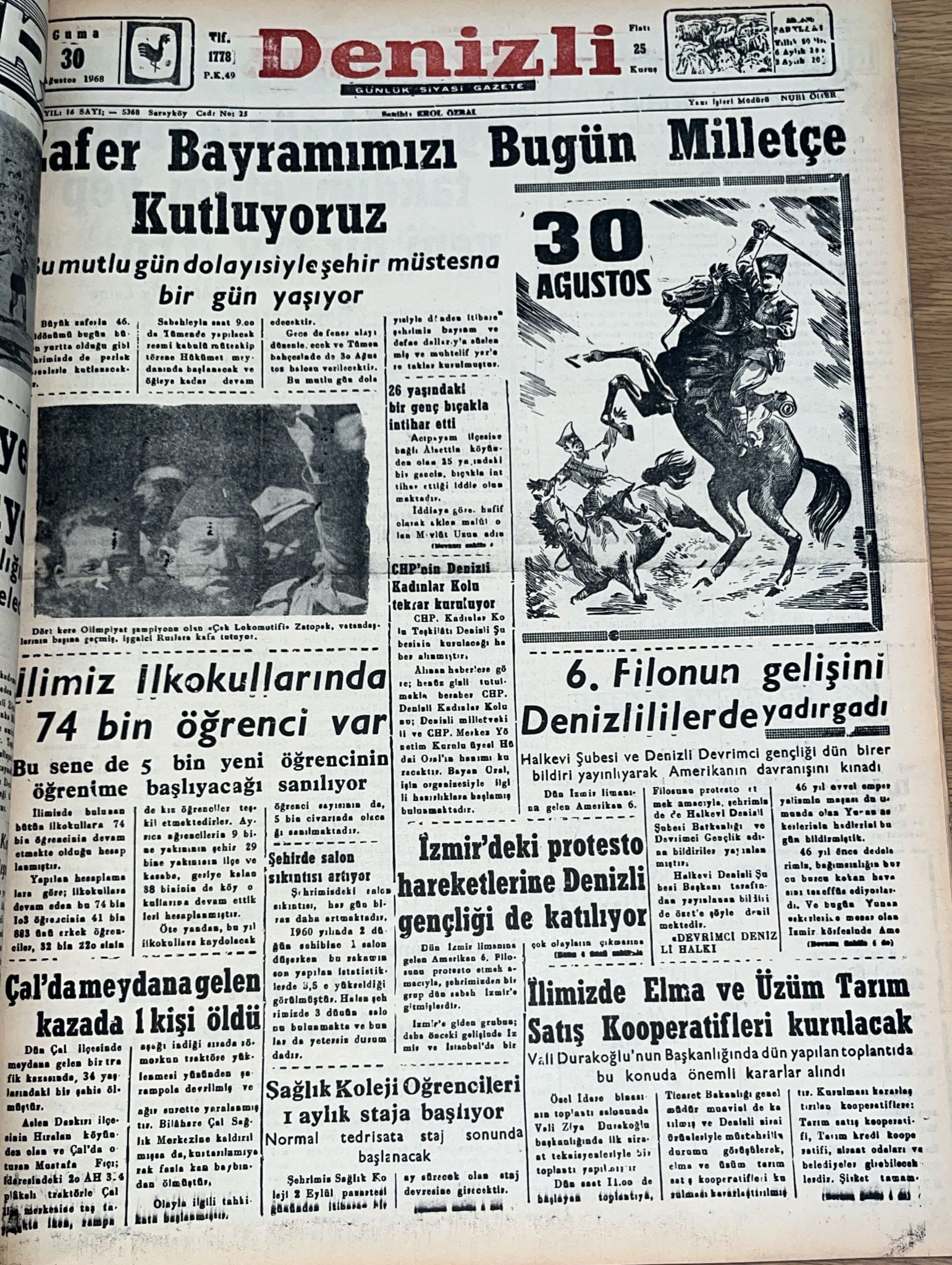 Denizli Haber Tarihte Bugün 30 Ağustos