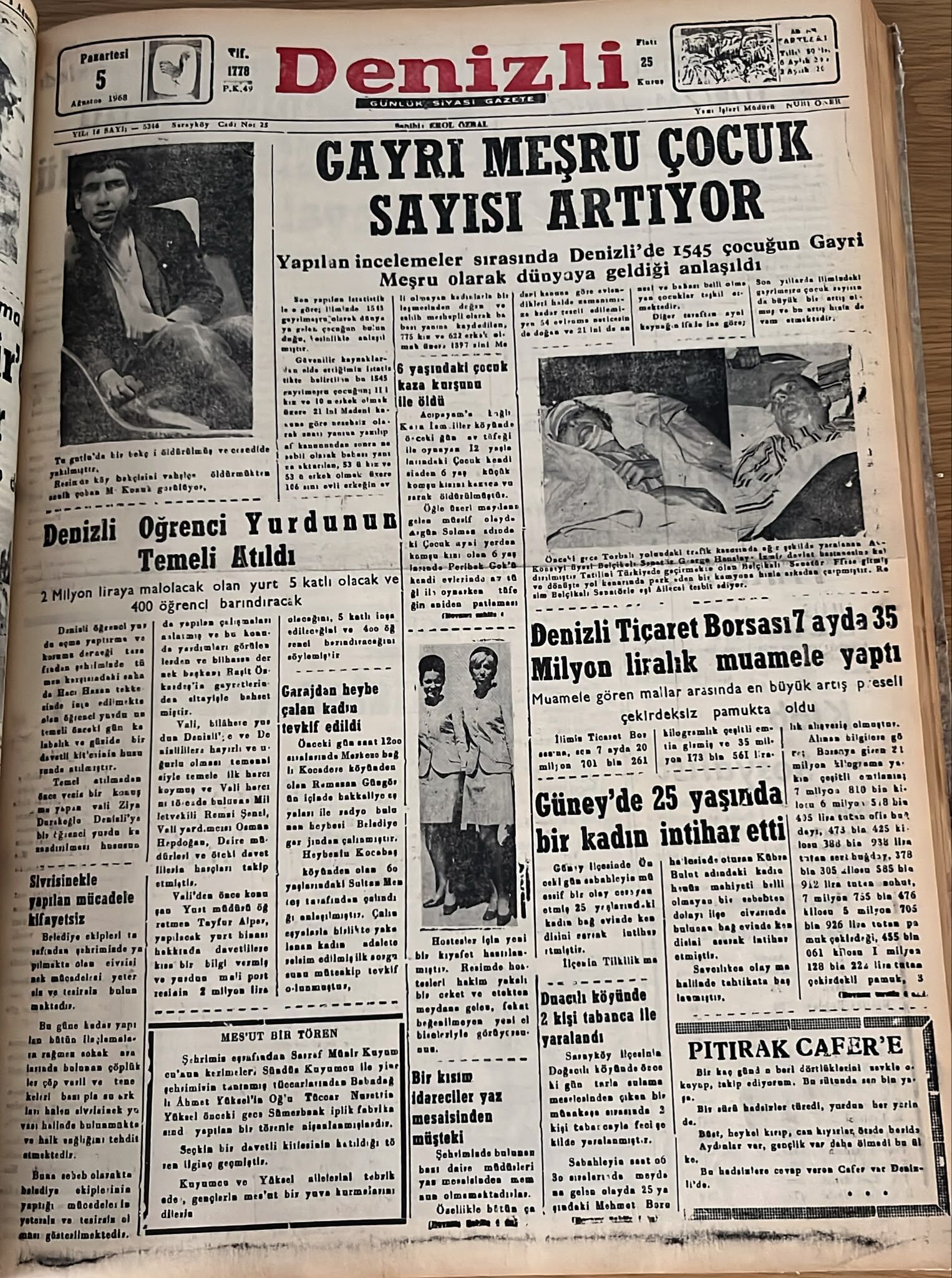 Deni̇zli̇ Haber Tarihte Bugun 5 Ağustos-1