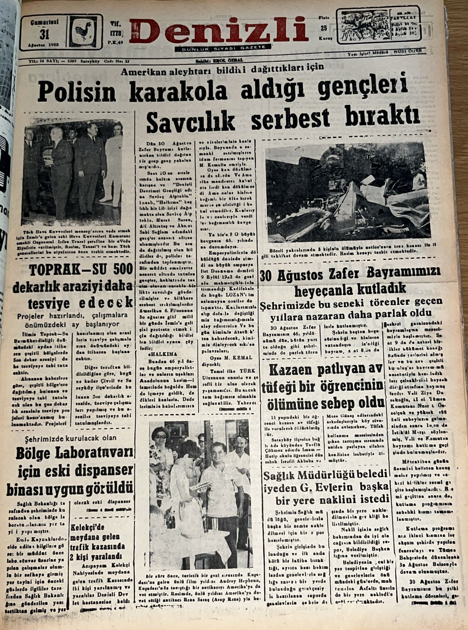 Deni̇zli̇ Haber Tarihte Bugun31