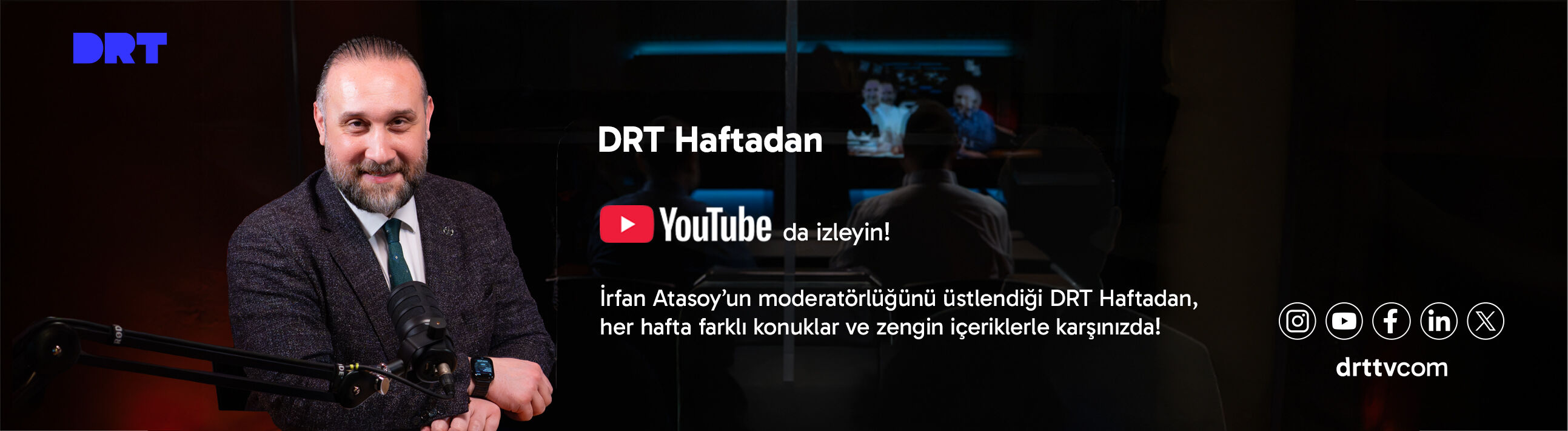 DRT Haftadan programı tüm bölümleriyle DRT YouTube kanalında!