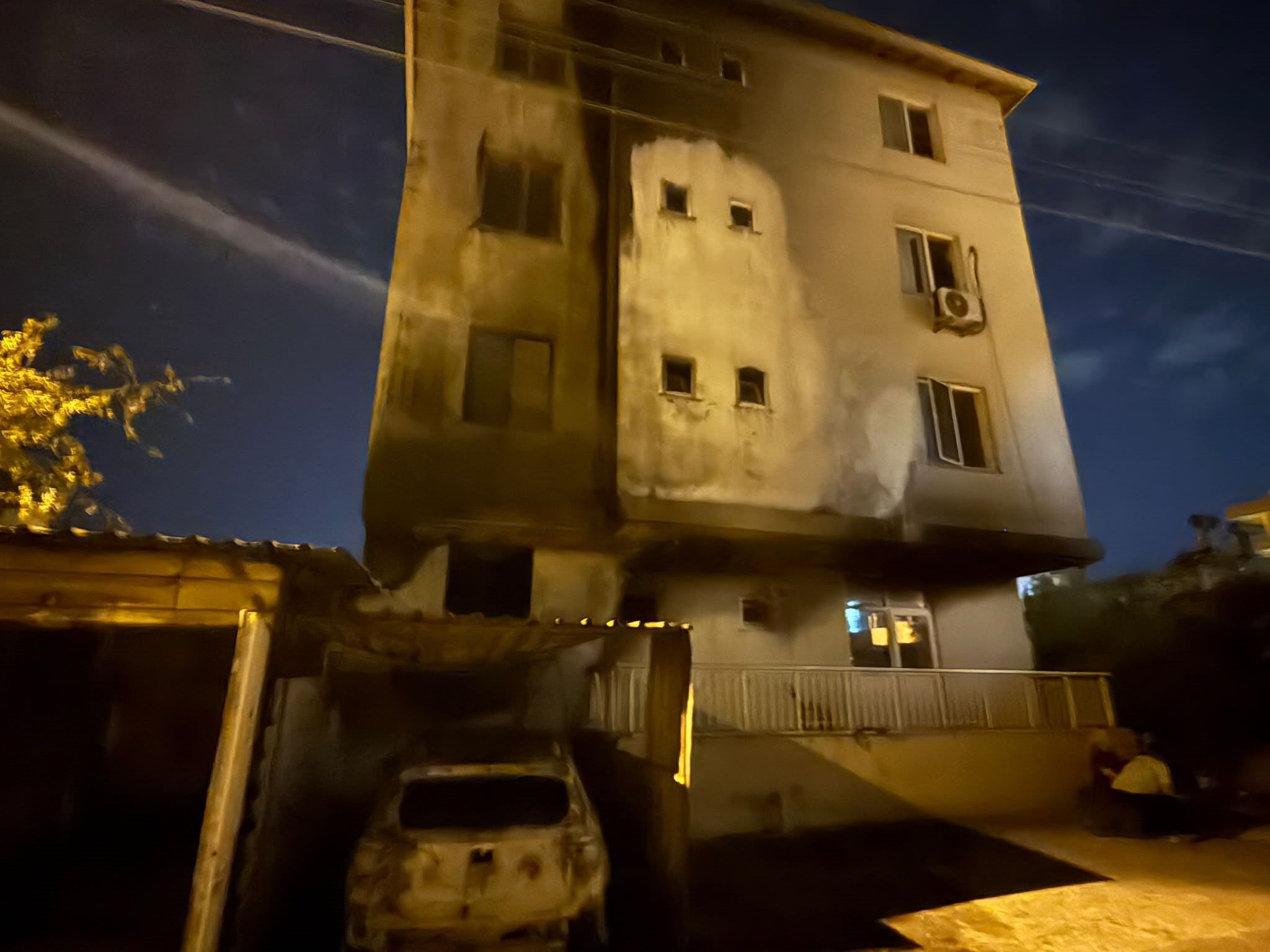 Denizli Haber Araç Küle Döndü (1)